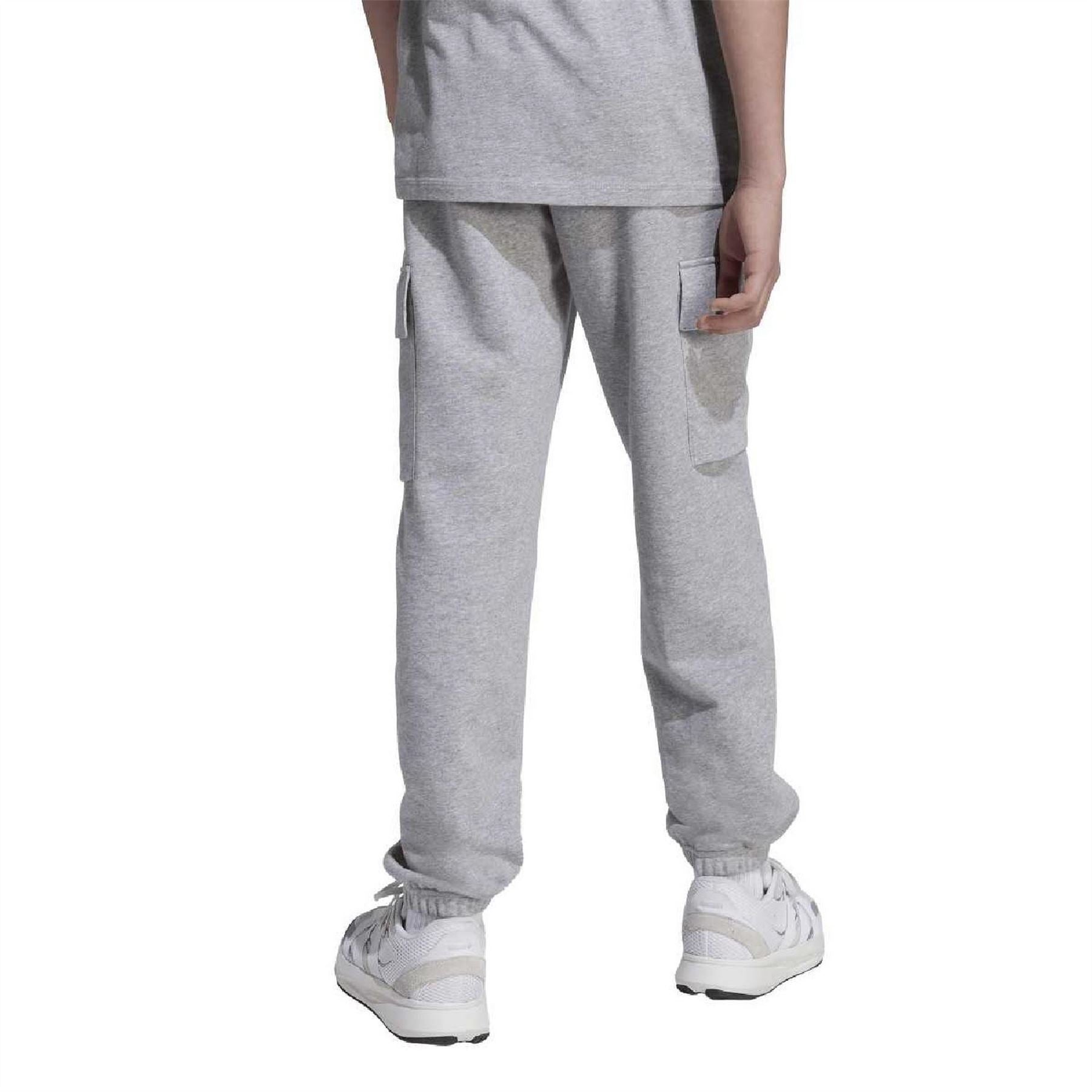 adidas Juniors Solid Patterned Slim Cargo Pants