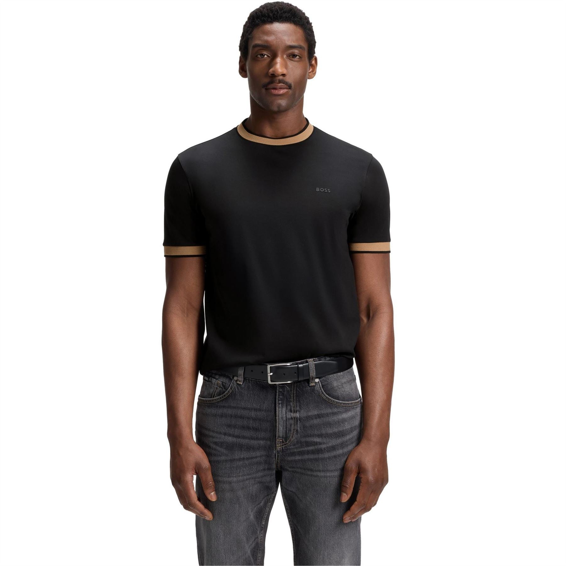 Boss Tessler Cotton Short Sleeve Crew Neck Slim Fit T Shirt