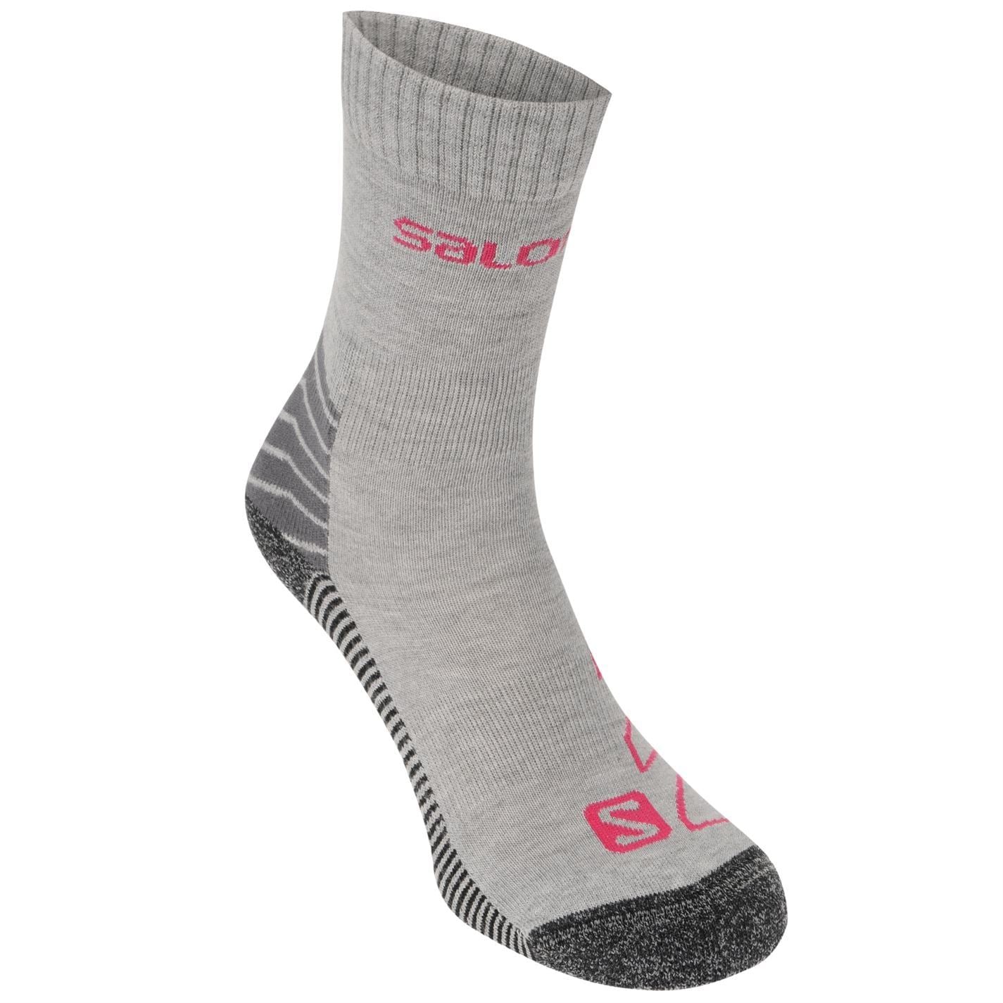 Salomon Womens Lightweight Crew 2 Pack Walking Socks