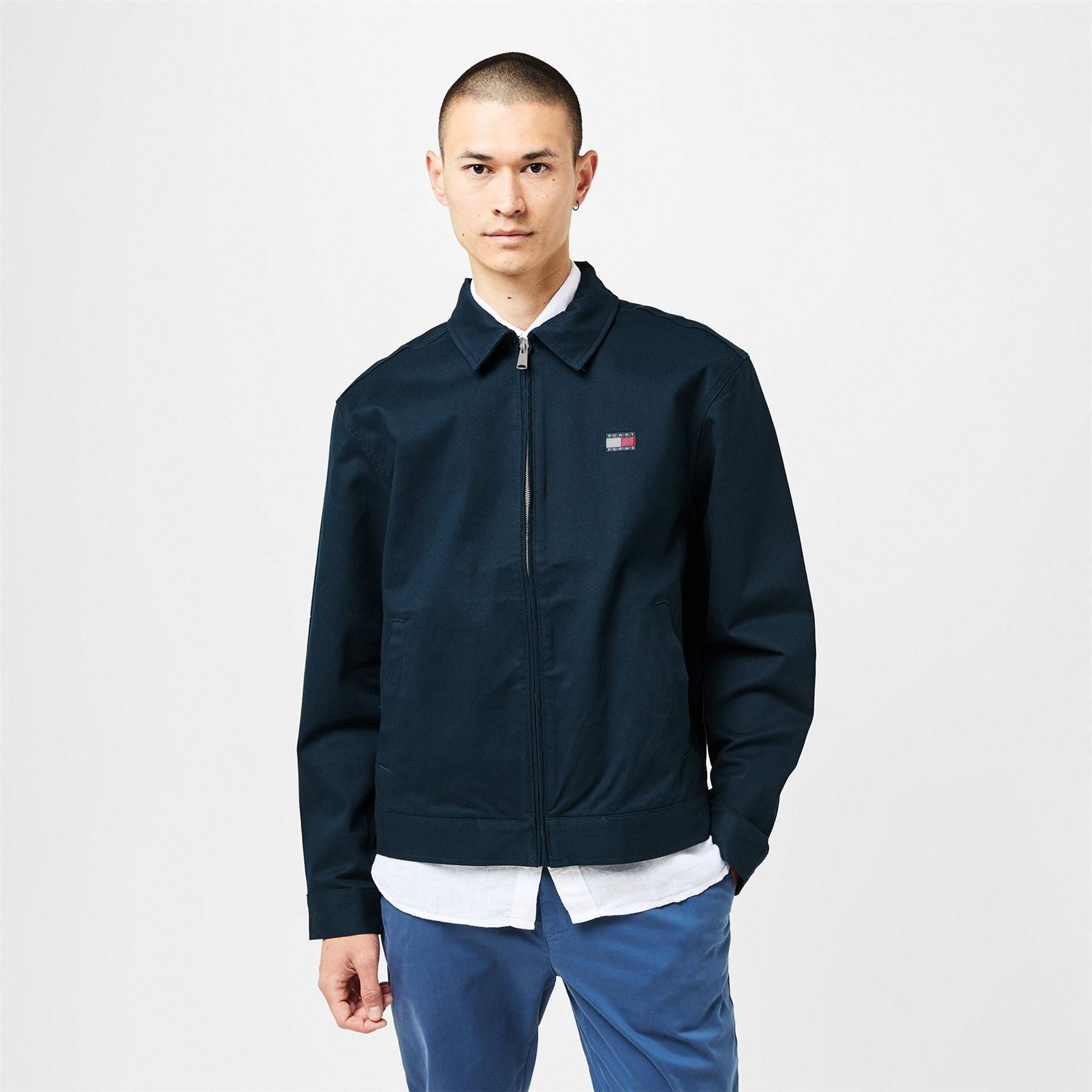 Tommy Jeans Hooded Ribbed Cuff Relaxed Fit Overshirt