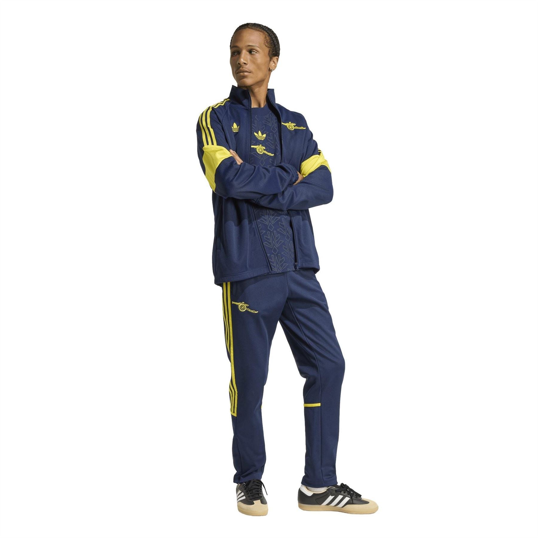 adidas Mens Arsenal Originals Lifestyle Tracksuit Top 25 26