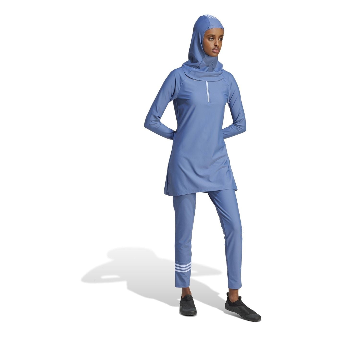 adidas Womens 3 Stripes Swim Hijab