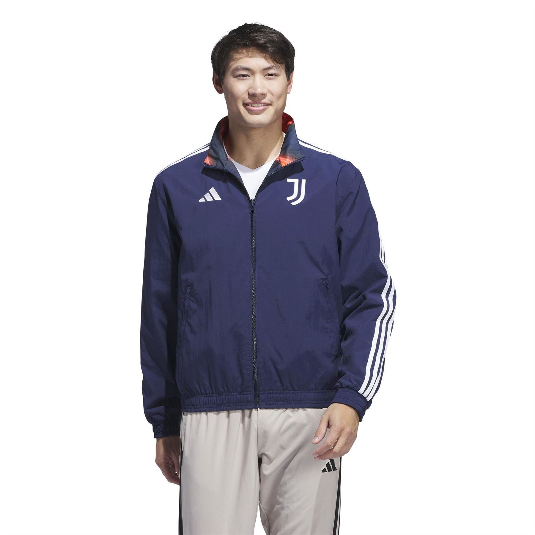 adidas Juventus Reversible Anthem Long Sleeve Licensed Rain Anorak