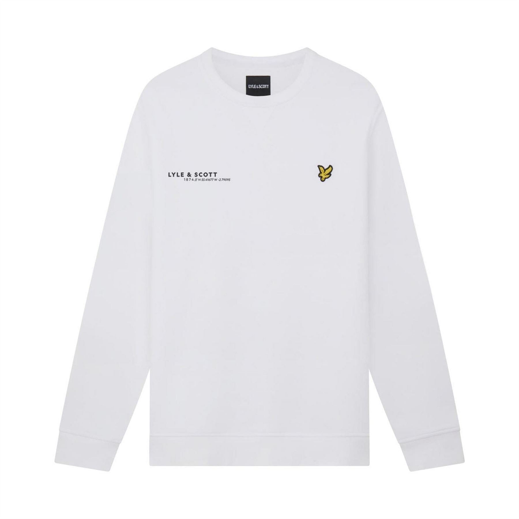 Lyle and Scott Ordinate Print Crewneck Sweatshirt