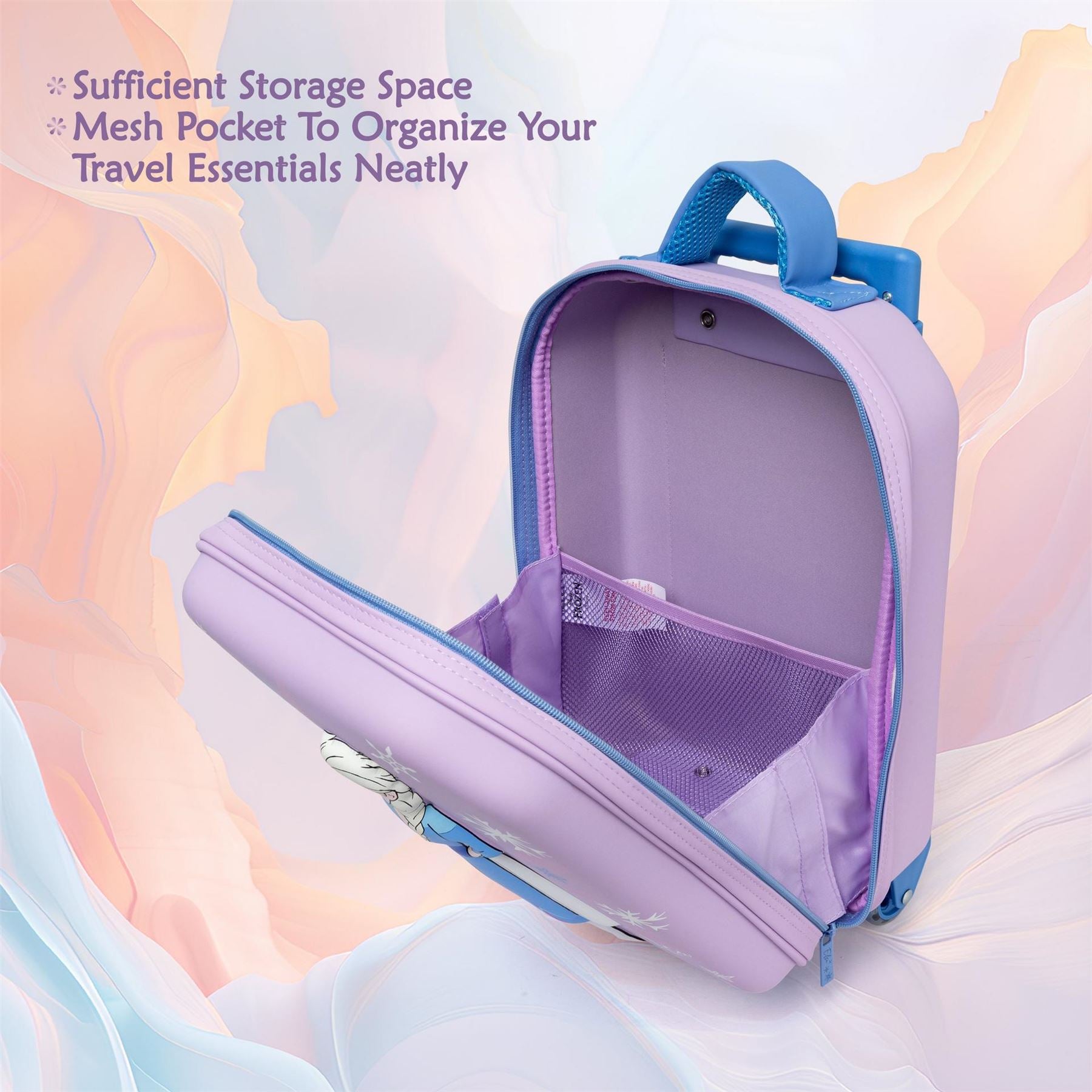 Character Suitcase Spiderman Stitch Elsa