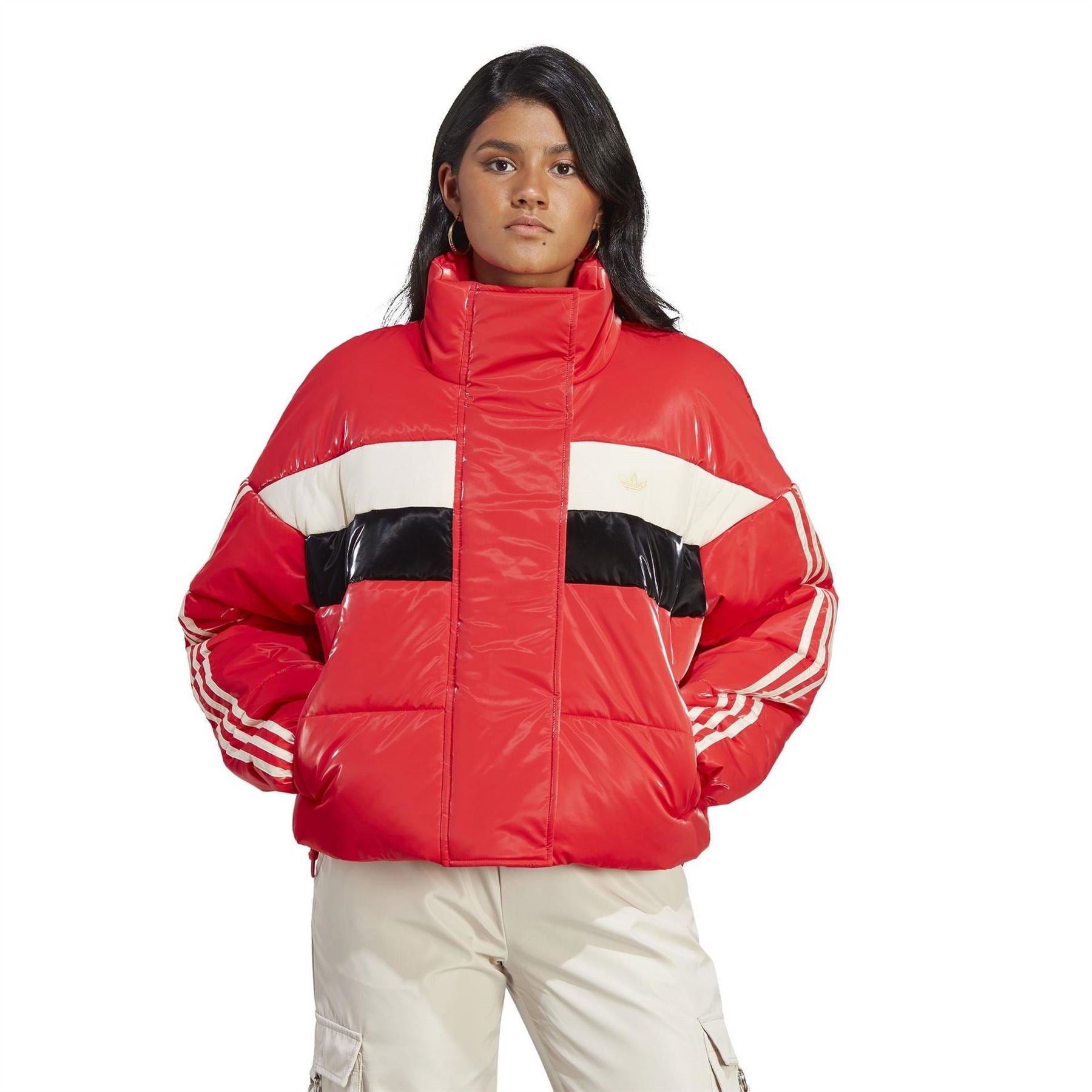 adidas Originals Short High Neck Bomber Coat