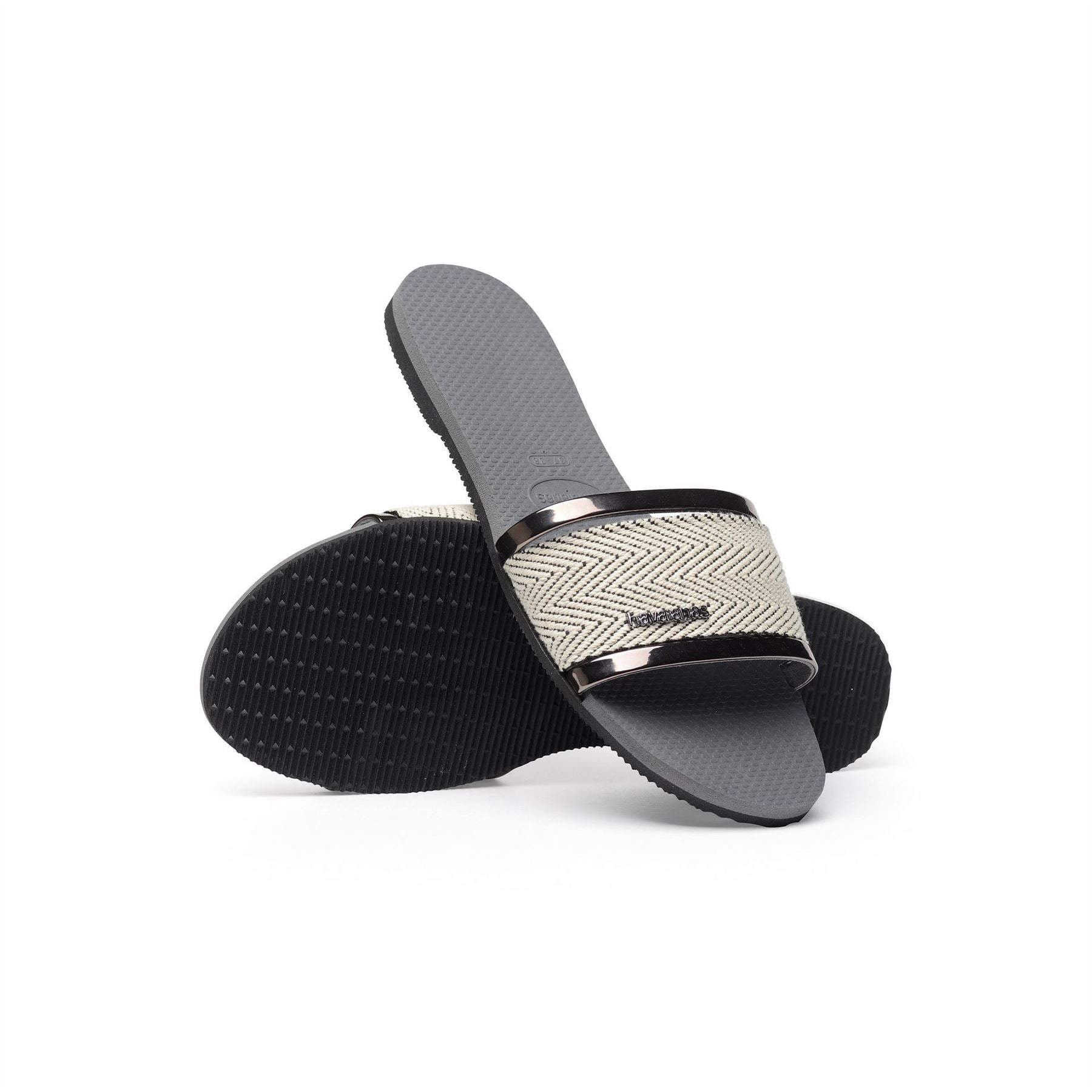 Havaianas Hav. You Trancoso Premium Black 33  Flip Flops Womens