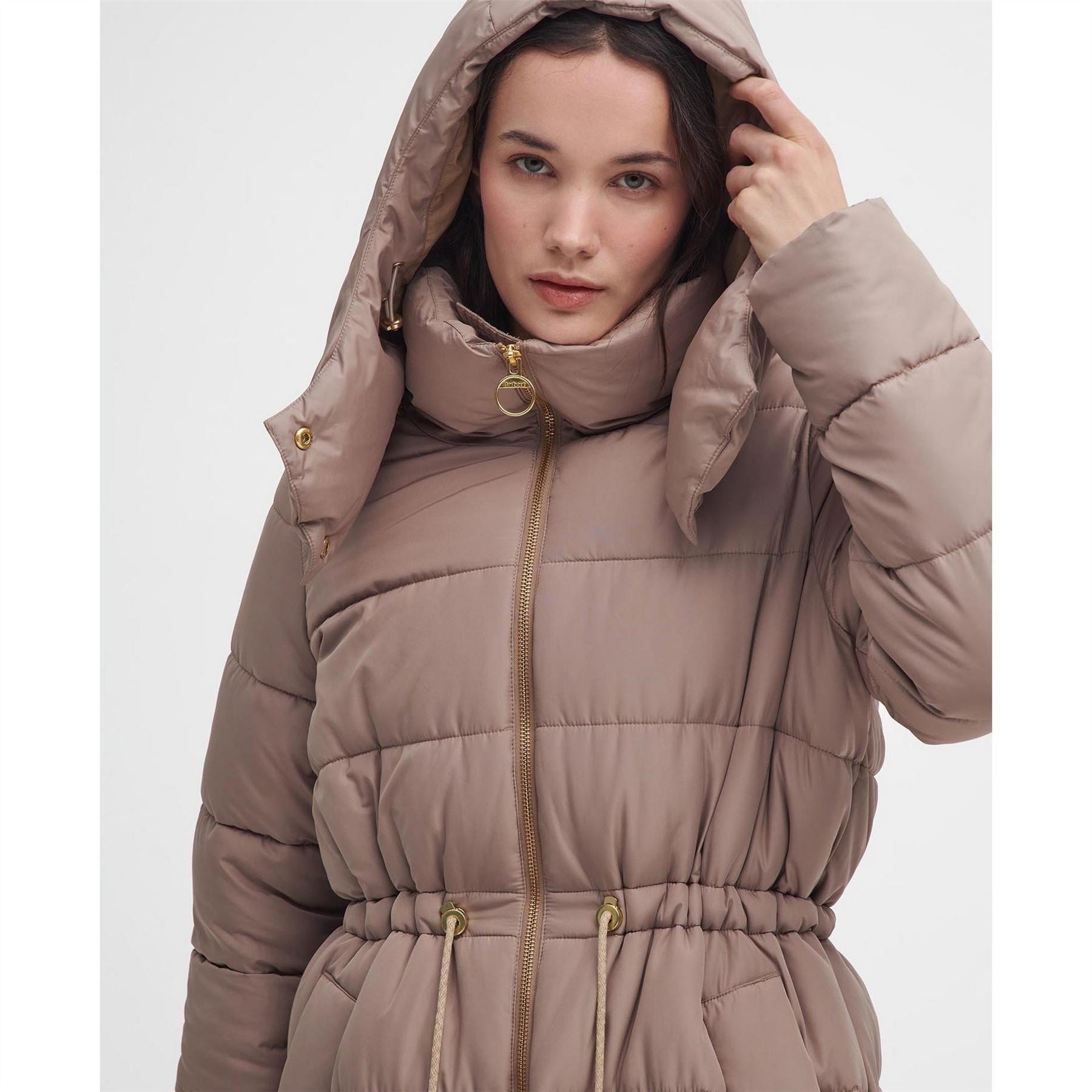 Barbour Mannue Longline Quilted Jacket