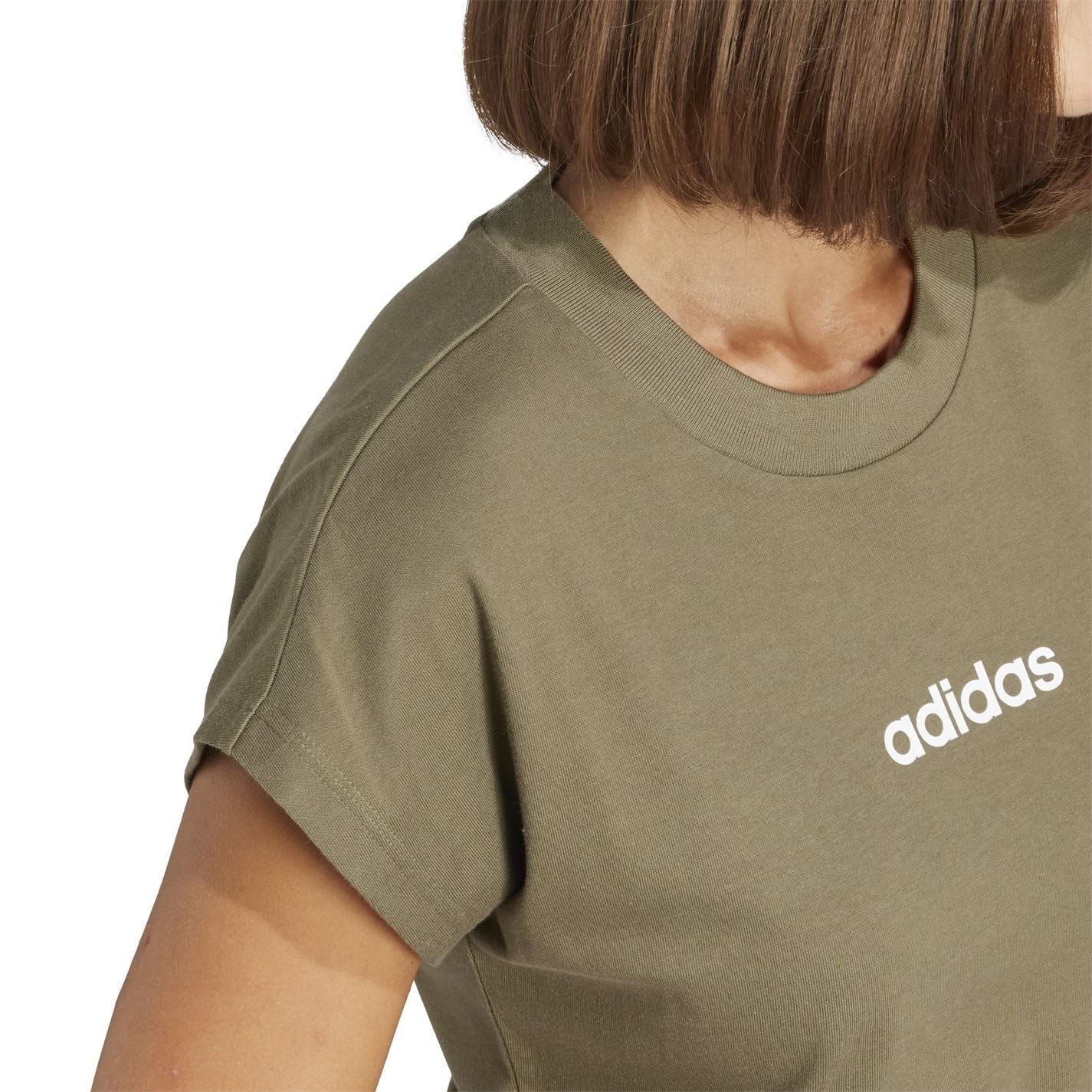 adidas Womens Essentials Linear Cotton T-Shirt