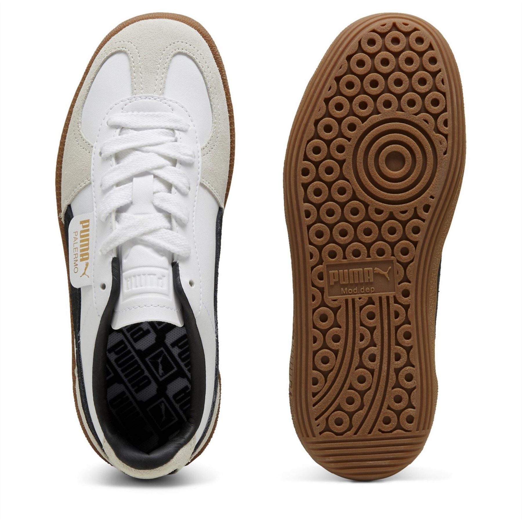 Puma Palermo Leather Jr Low Top Trainers Boys