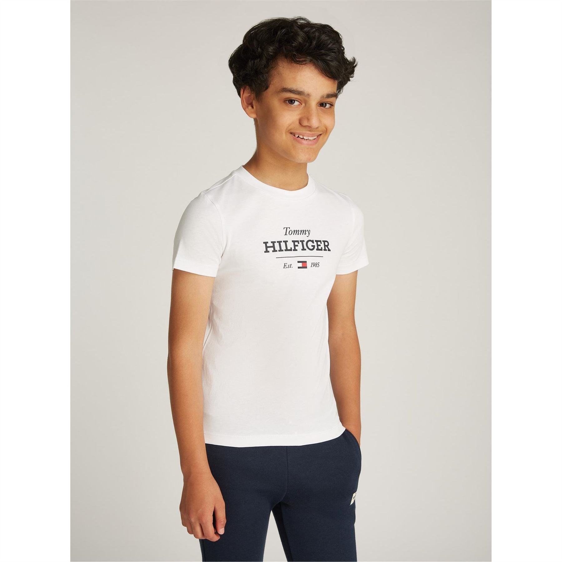 Tommy Hilfiger 1985 Lettering Regular Fit Crew Neck T-Shirt