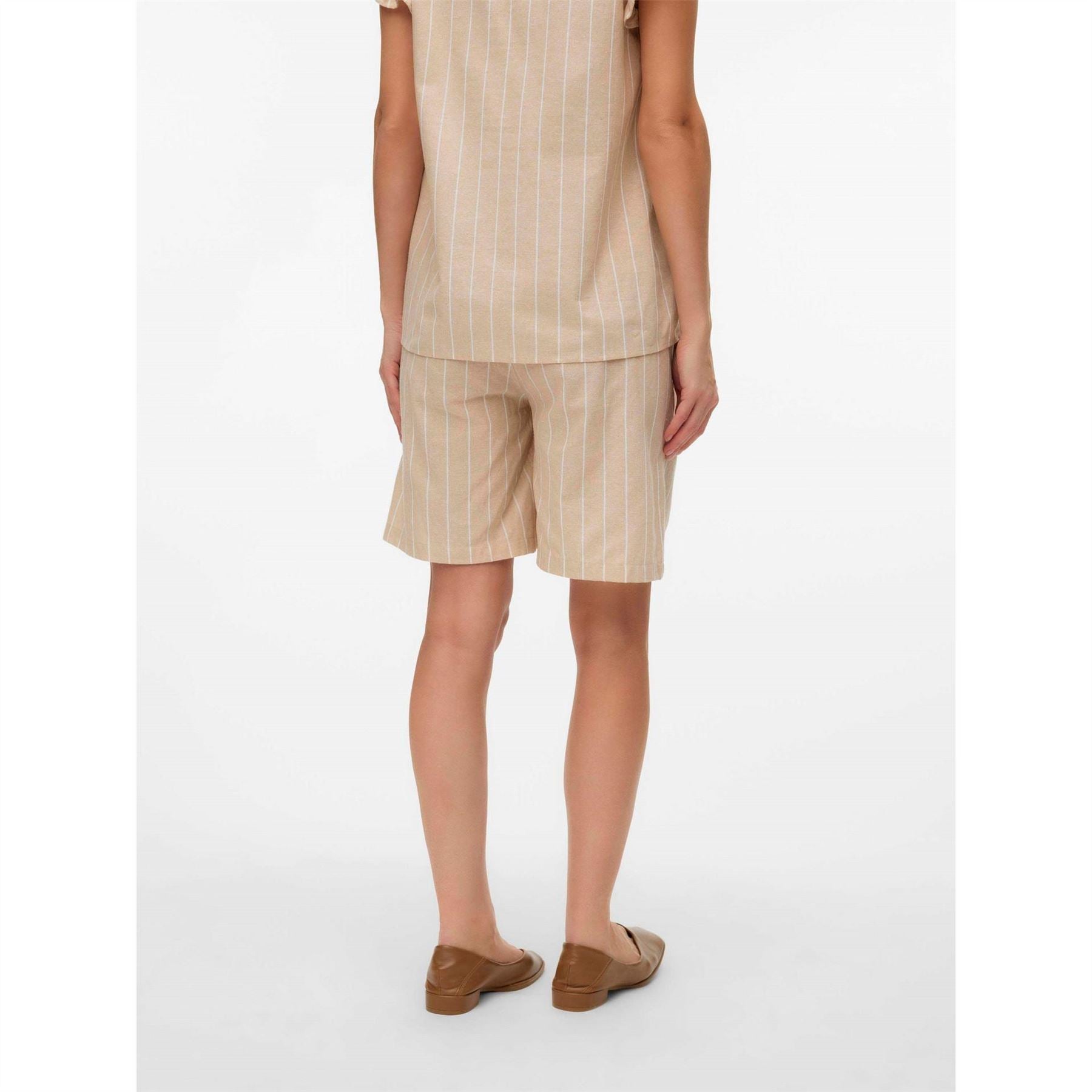 Mamalicious Vertical Stripe Bermuda Shorts