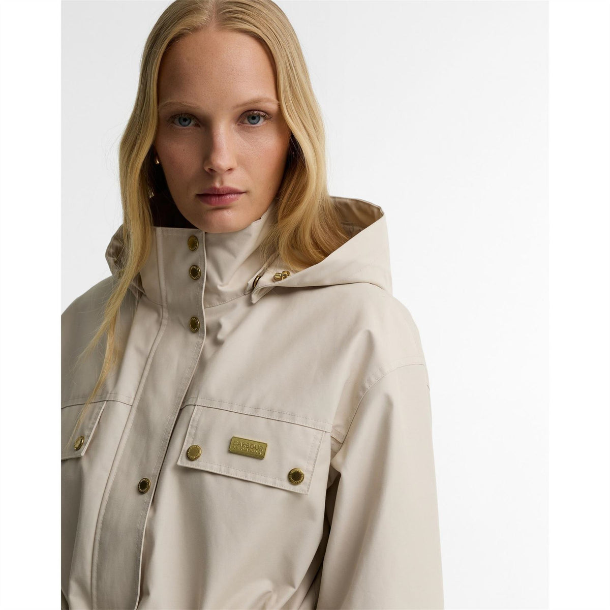 Barbour International Molina Cotton Full Zip Showerproof Anorak