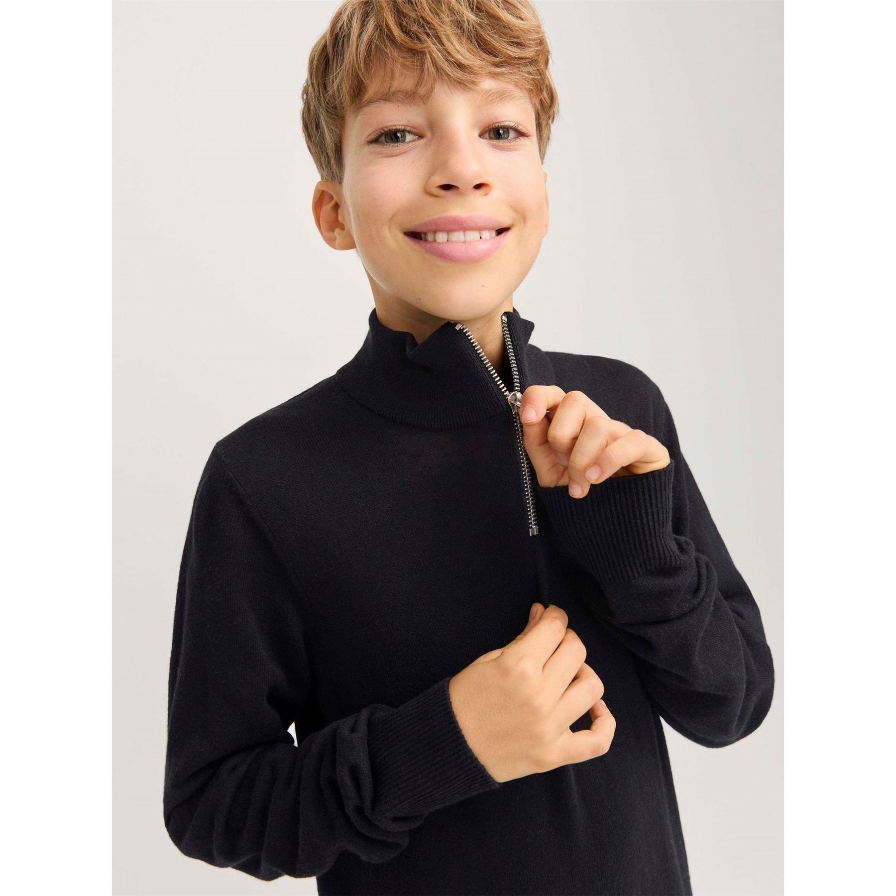 Jack and Jones Half Zip Knit Junior Boys