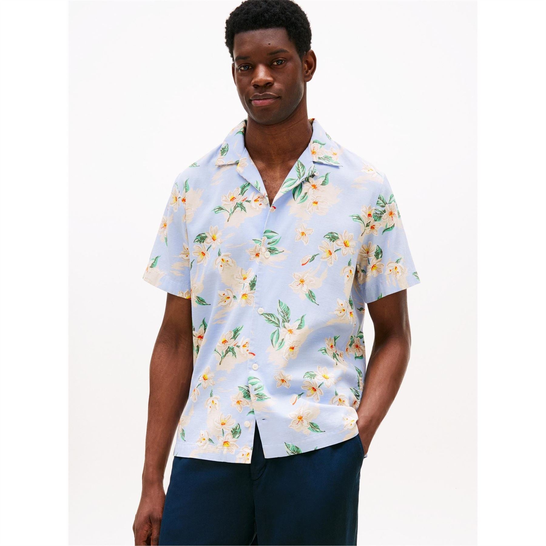 Tommy Hilfiger Floral Regular Fit Short Sleeve Shirt