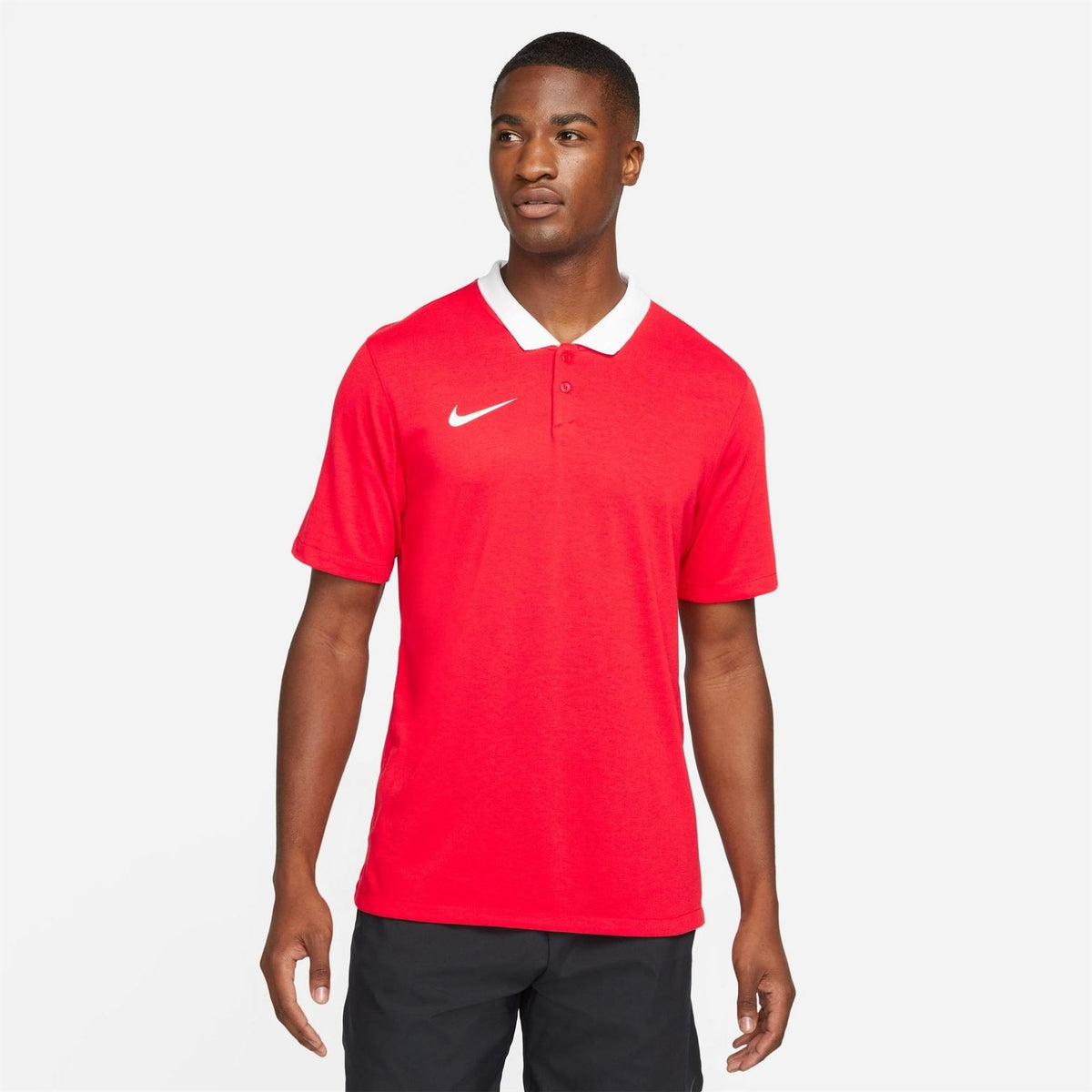 Nike Printed Logo Collared Neck Short Sleeve Shirt