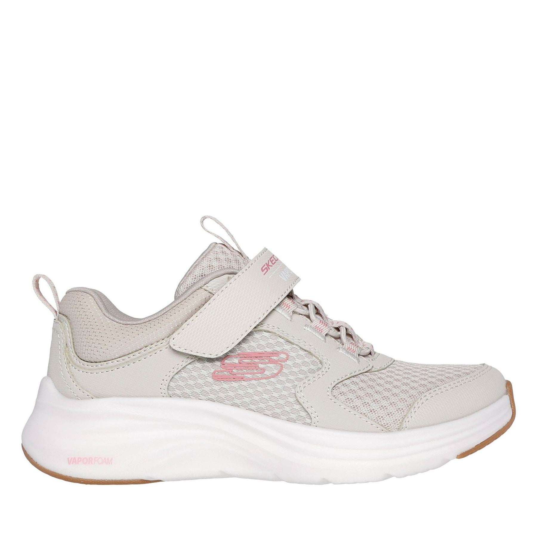 Skechers And Strap Qtr Overlay Mesh S Slip On Trainers Unisex Kids