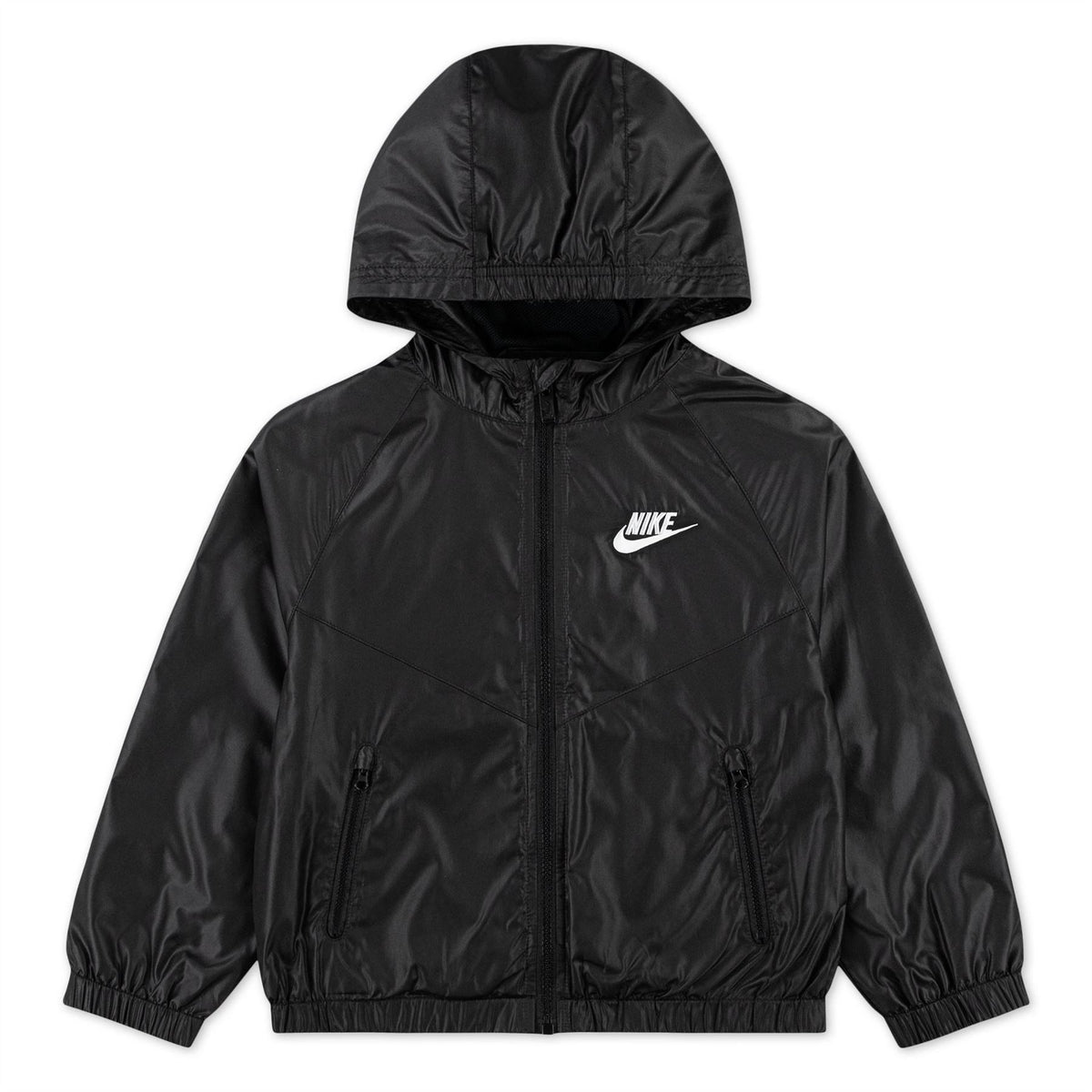 Nike Chevron Patterned Hooded Windbreaker with Side Pocket