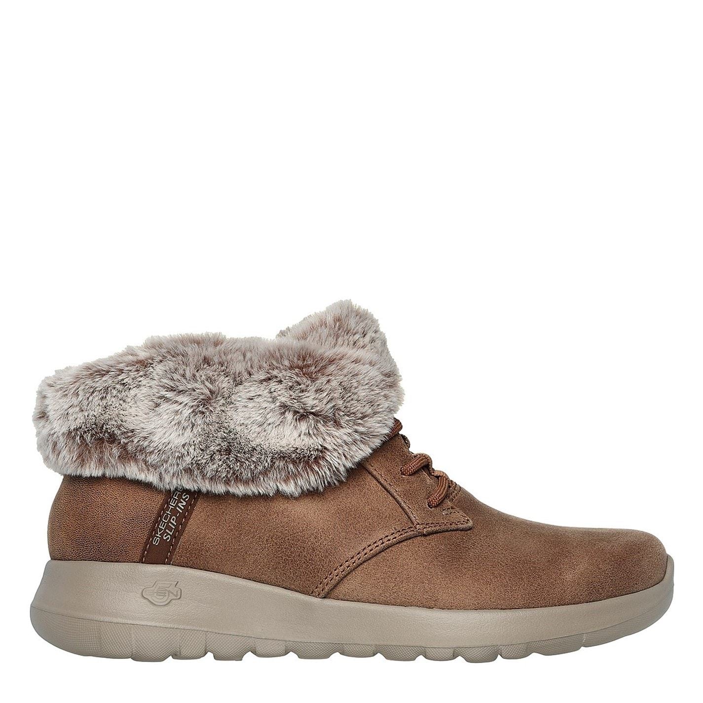 Skechers Womens On The Go Joy   Cozy Charm Slip On Trainers