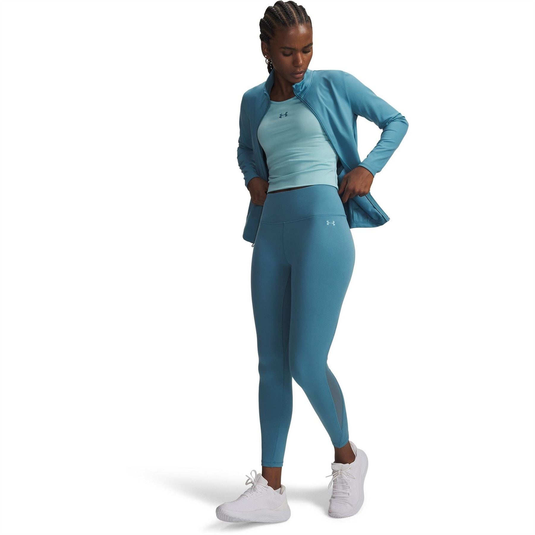 Under Armour Womens Armour Motion Mesh Ankle Legging Gym