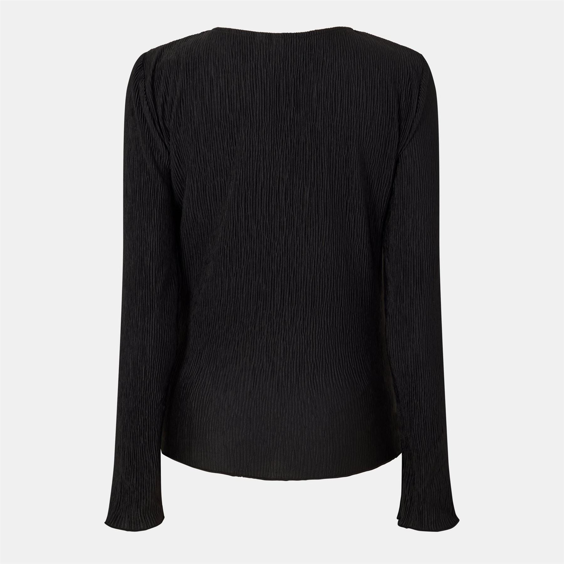 Pieces Relaxed Fit Short Sleeve Crew Neck Blouse