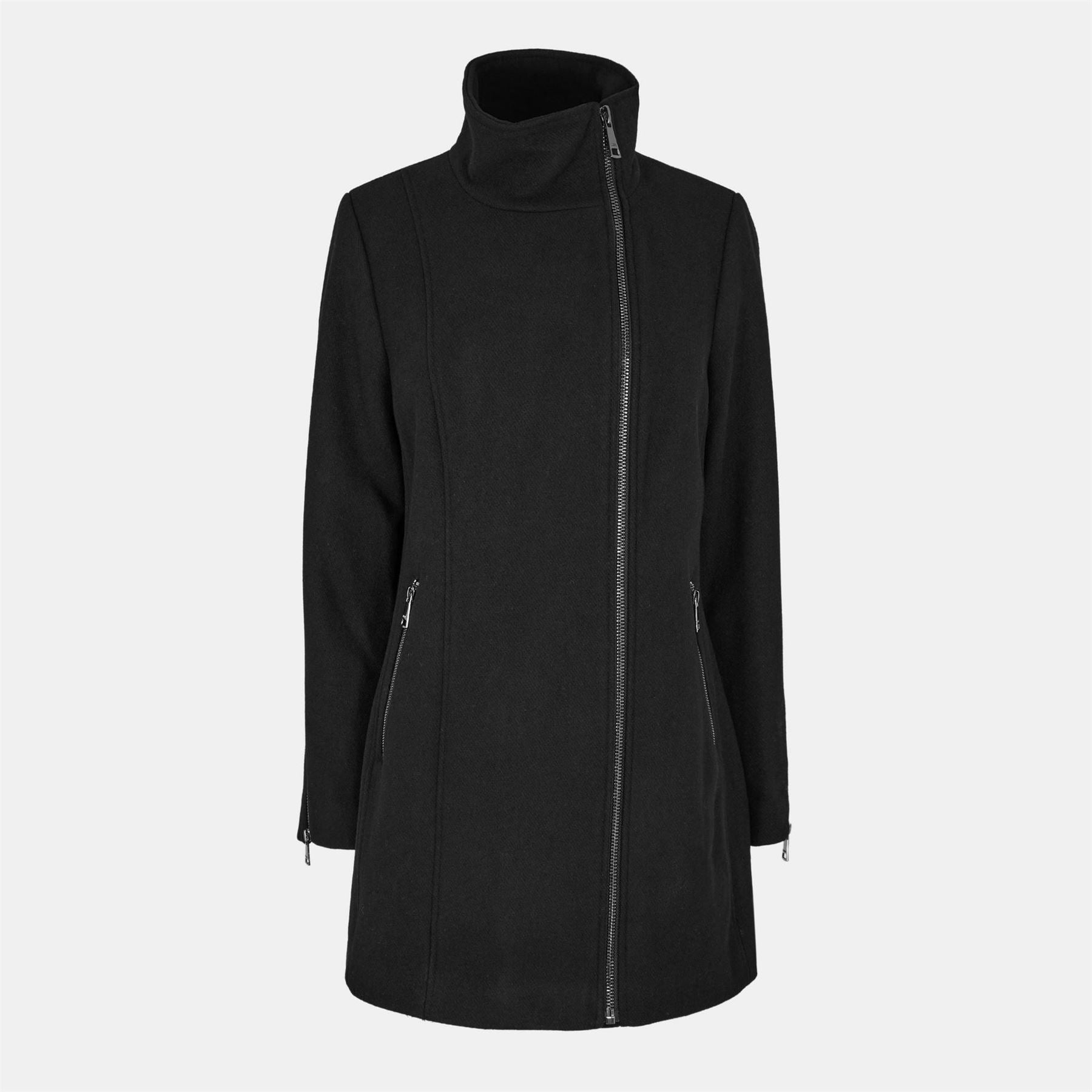 DKNY  Zipped Structured Overcoat
