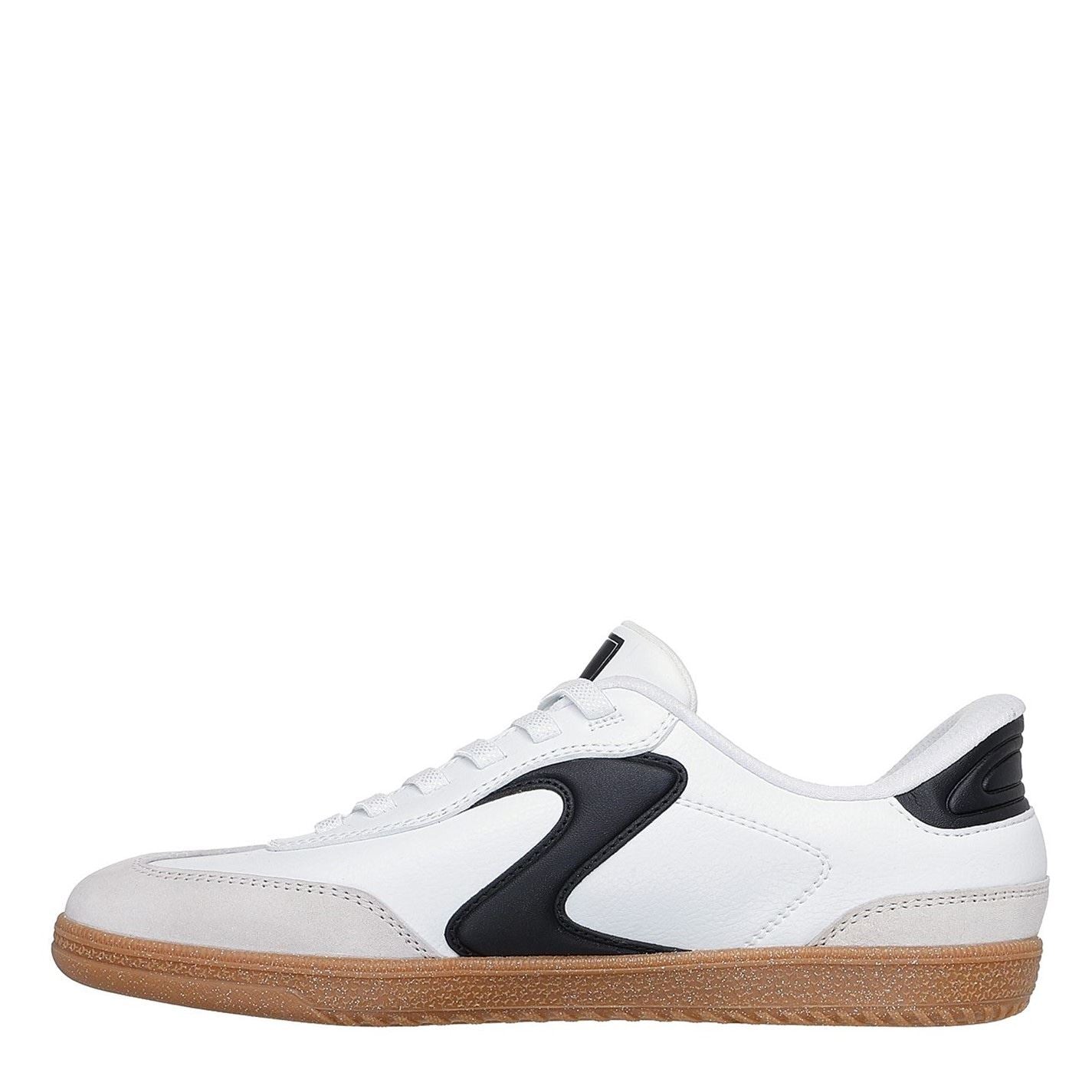 Skechers Womens Duraleather  And  Suede Overlay Bungee Low Top Trainers