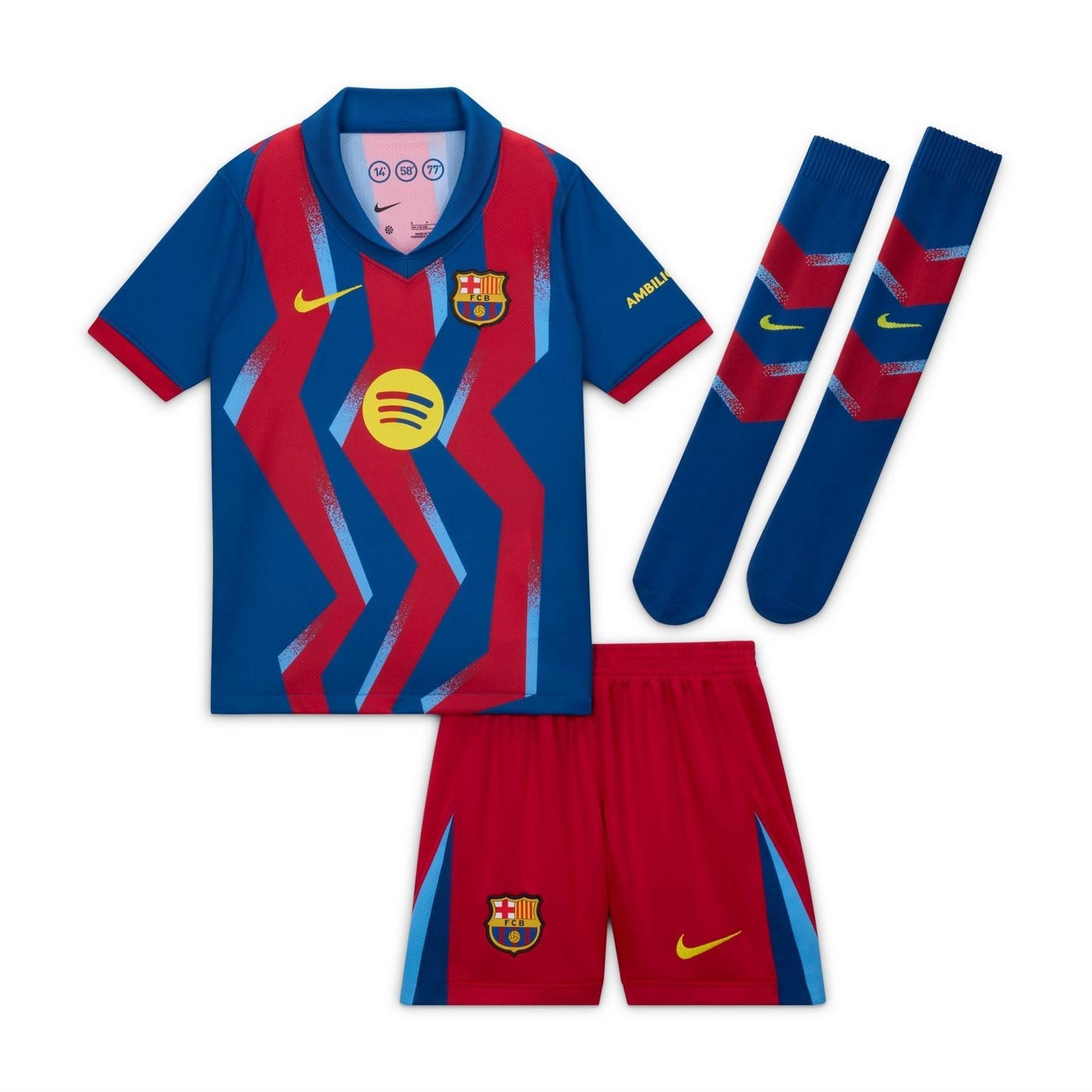 Nike Barcelona Fourth Minikit 25 26 Infants