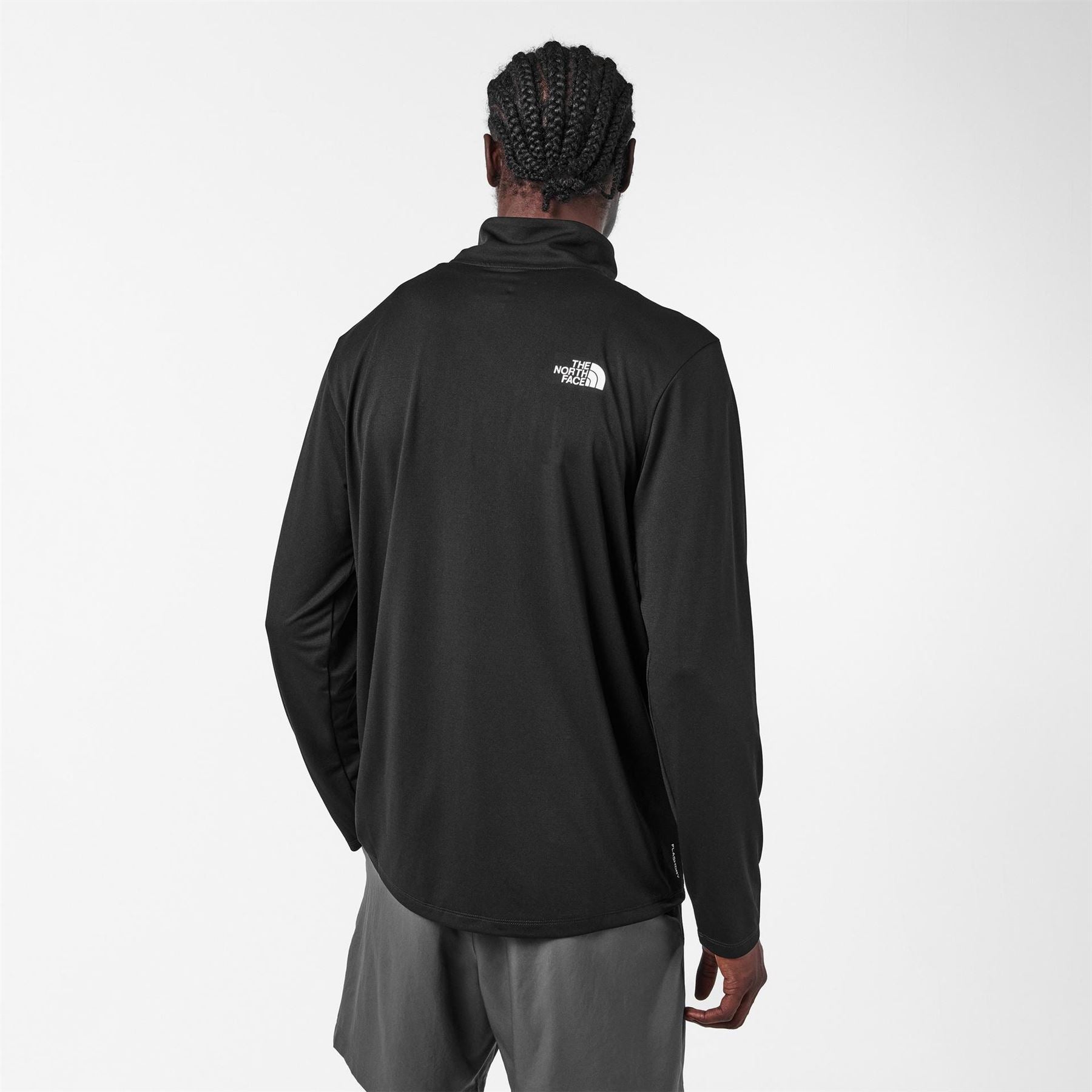 The North Face Mist Regular Fit Long Sleeve Zip Neck T-Shirt