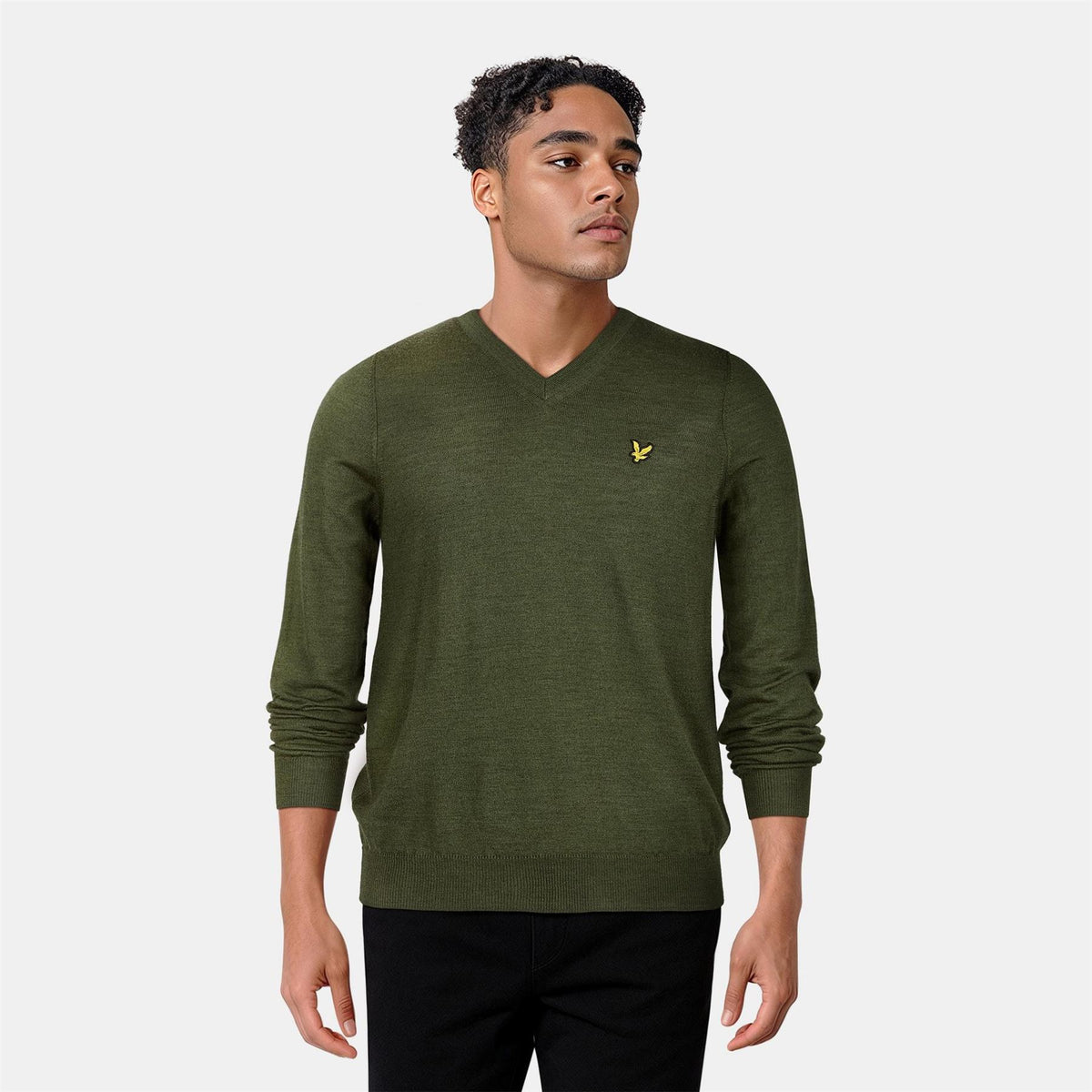 Lyle and Scott V Neck Regular Fit Golf Sweater