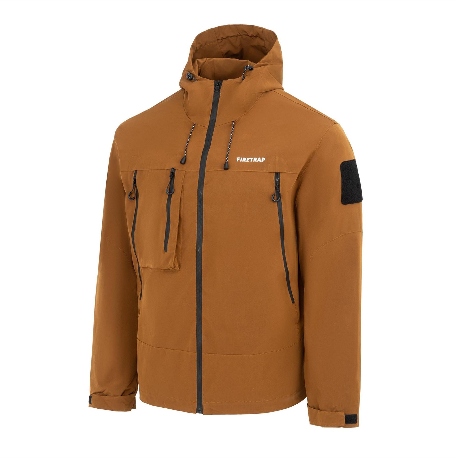 Firetrap Windproof Hooded Long Sleeve Windbreaker