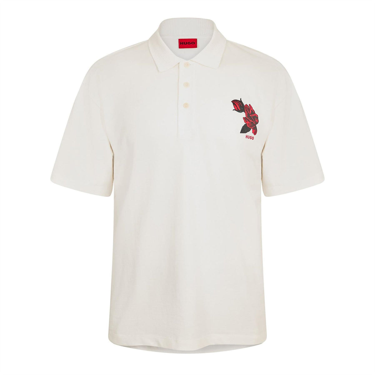 Hugo HUGO Dardigo Short Sleeve Polo Shirt with Artwork Detail