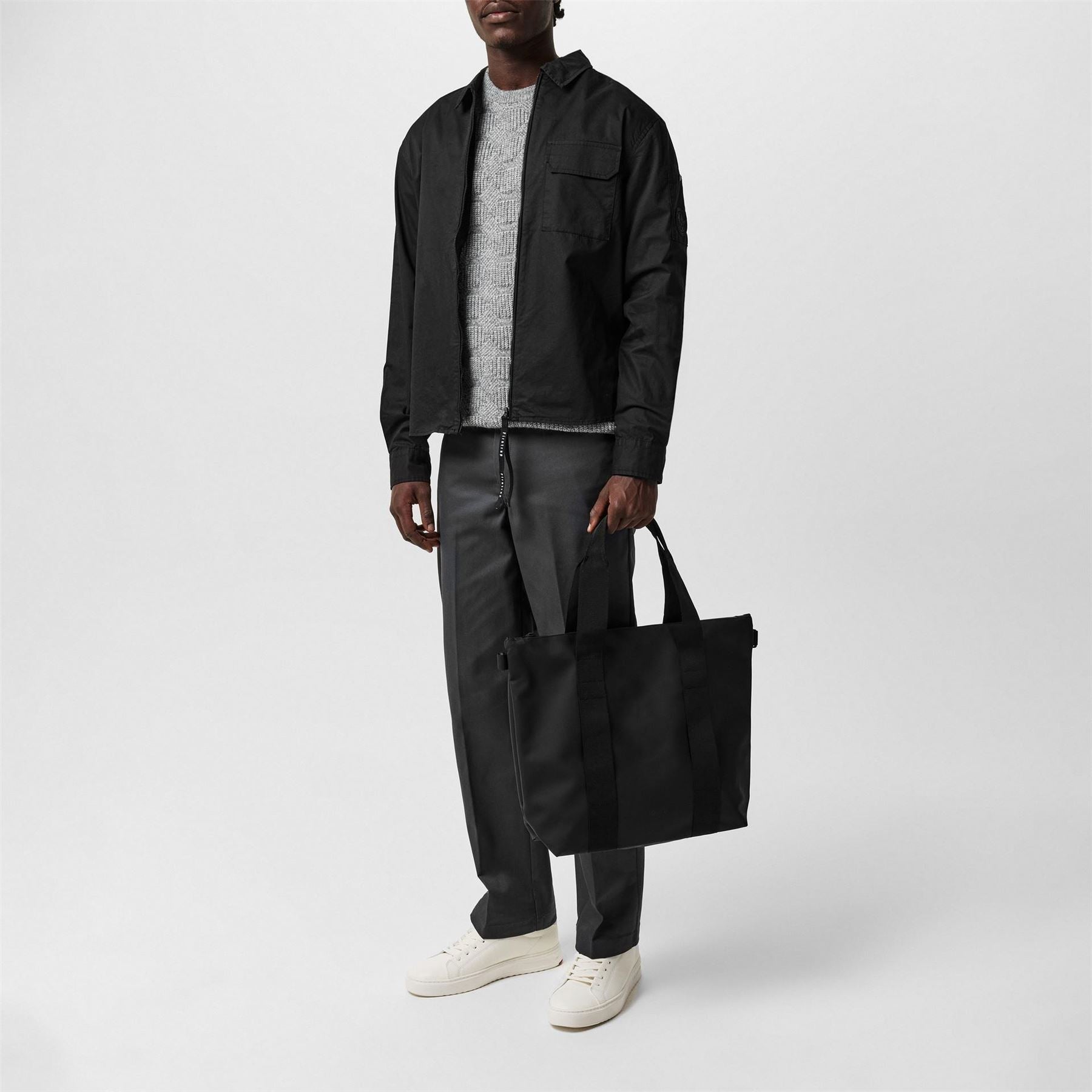 Firetrap  Essential Cotton Long Sleeve Zip Overshirt