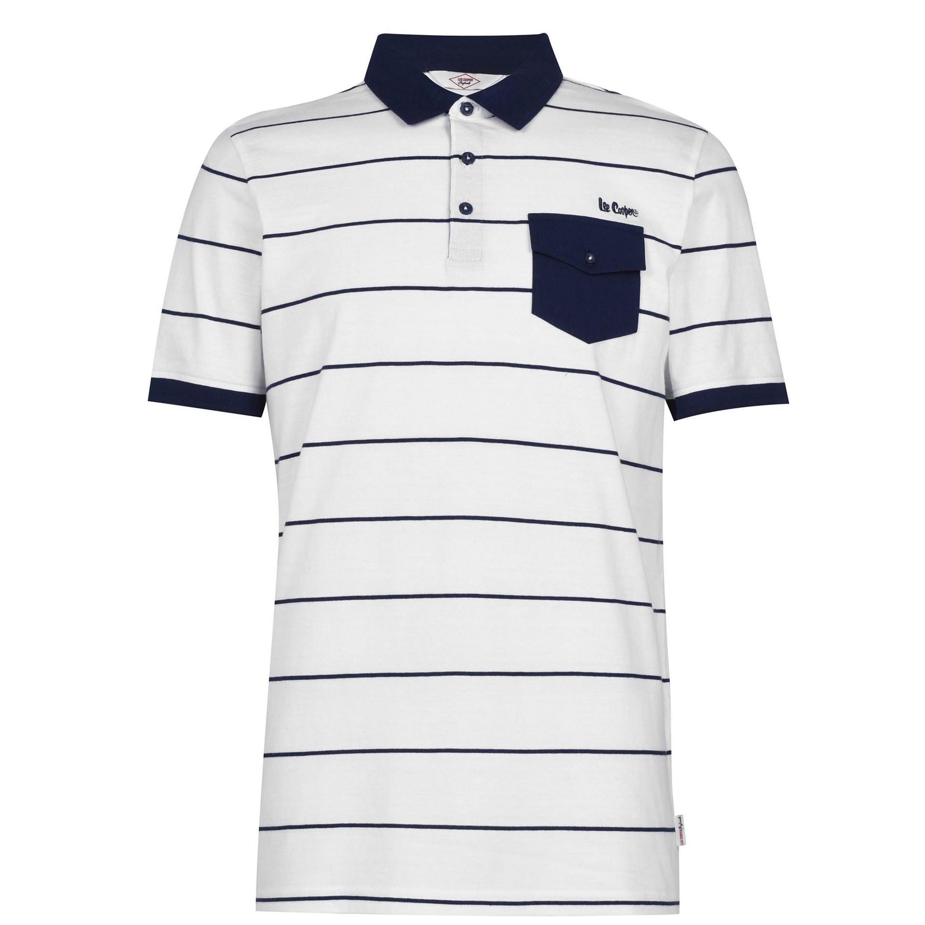 Lee Cooper Mens Stripe Polo