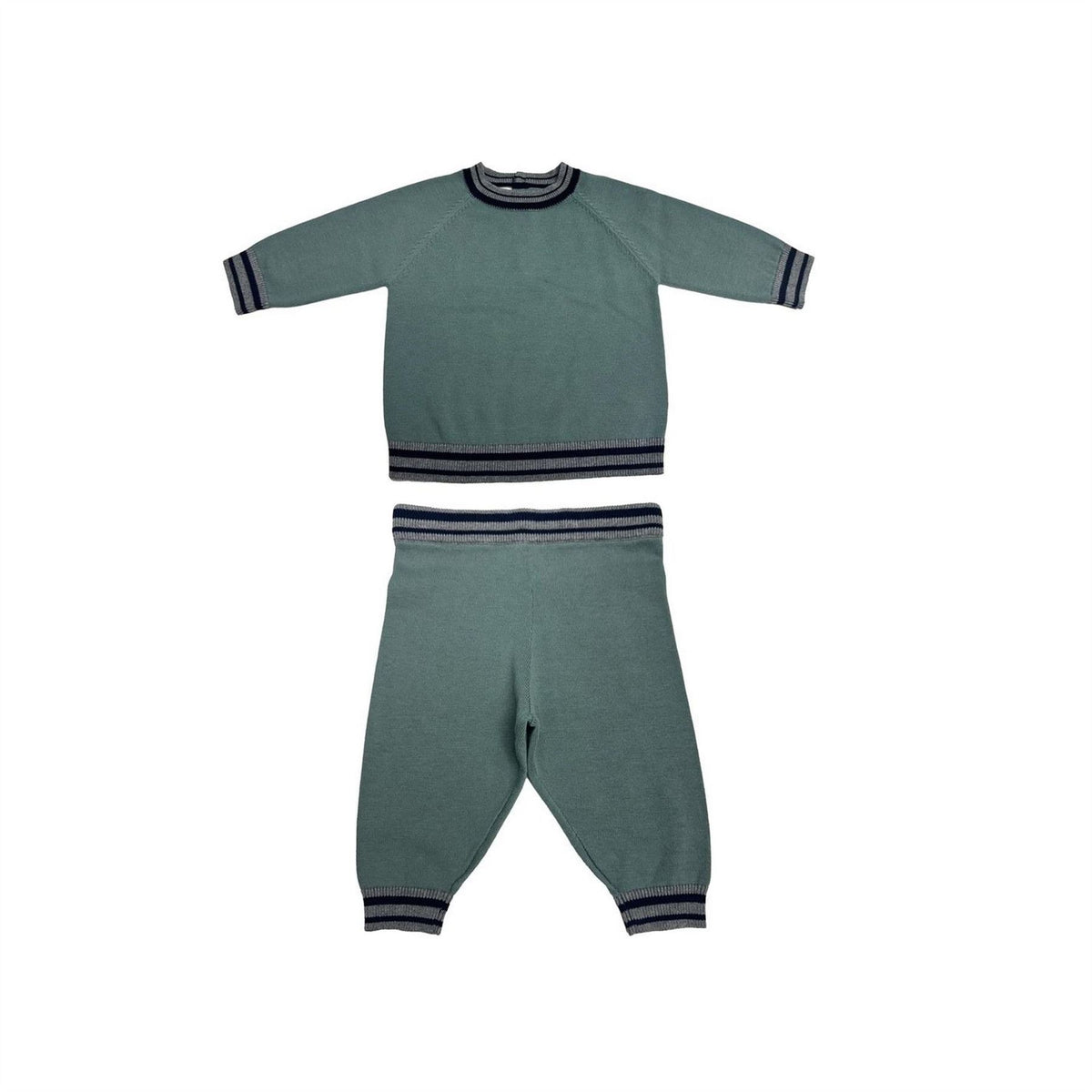 Pretty Green Cotton Top and Trouser Pyjama Set
