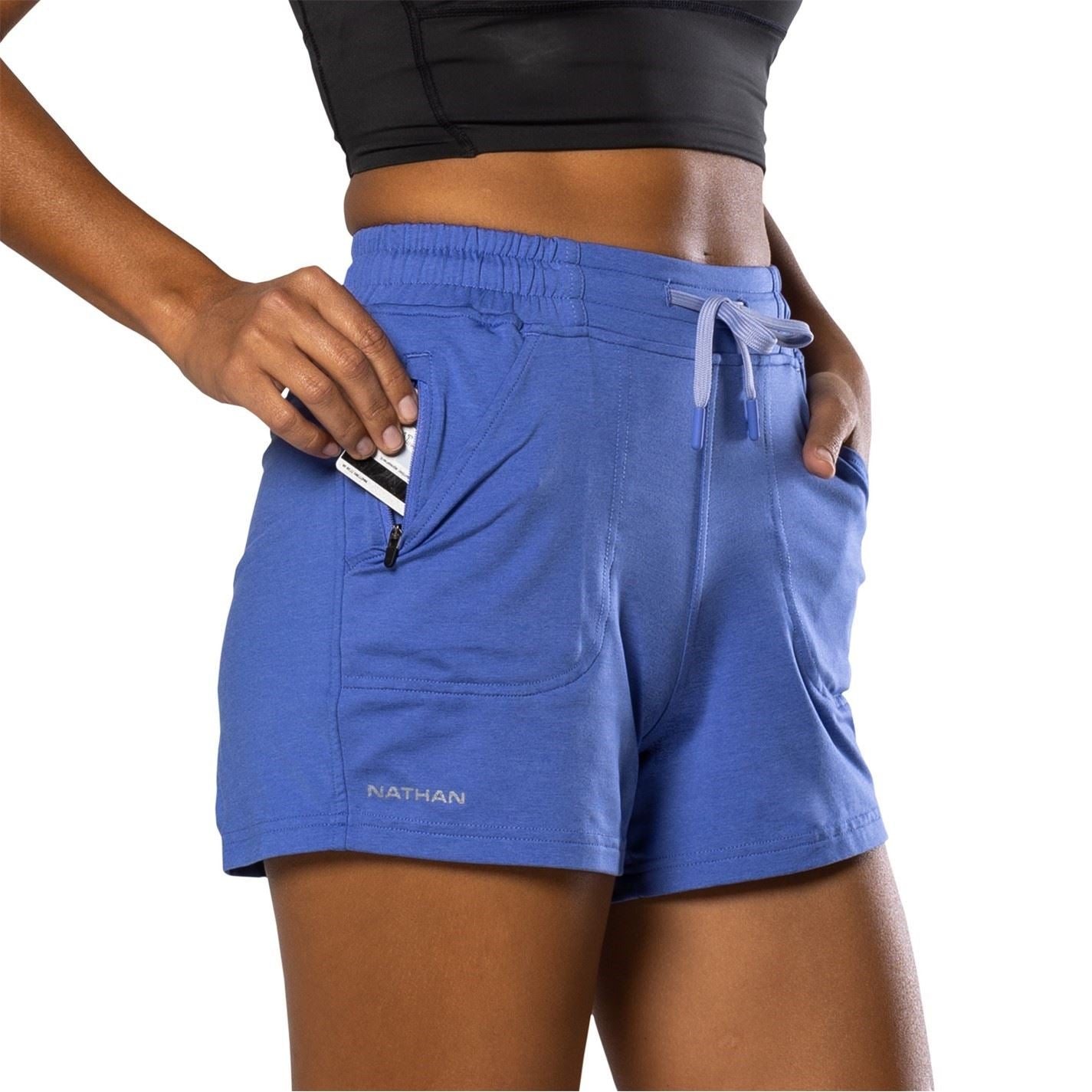 Nathan Solid Patterned 365 Bermuda Shorts with Pockets