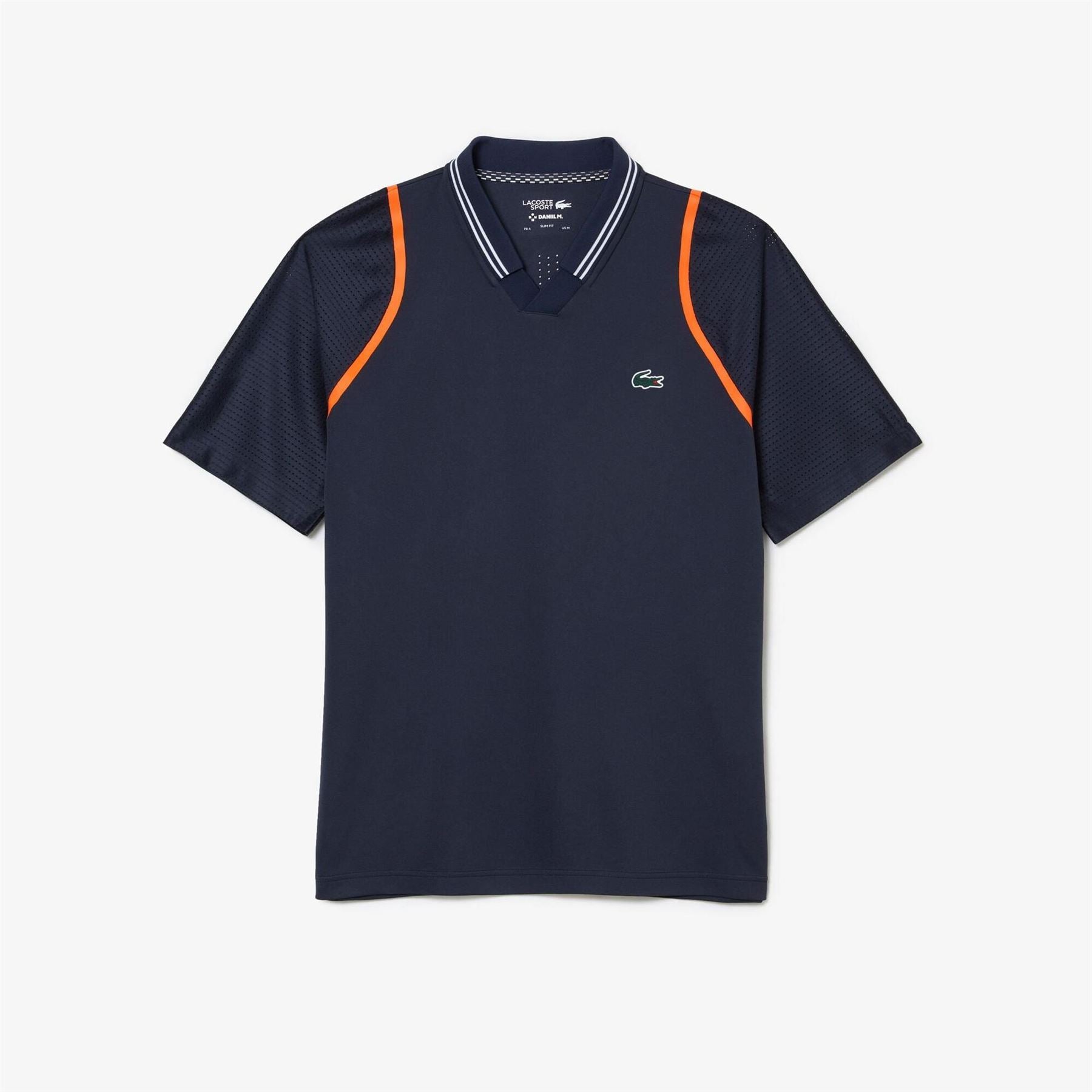 Lacoste Short Sleeved Ribbed Collar Performance Polo Shirt