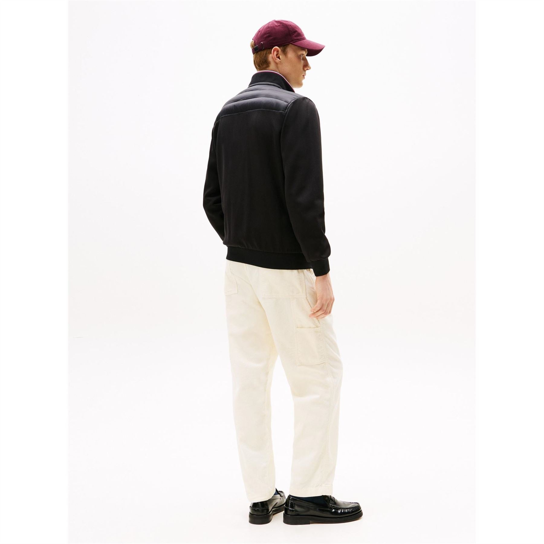 Tommy Hilfiger Solid Patterned Hybrid Jacket with Ribbed Cuff