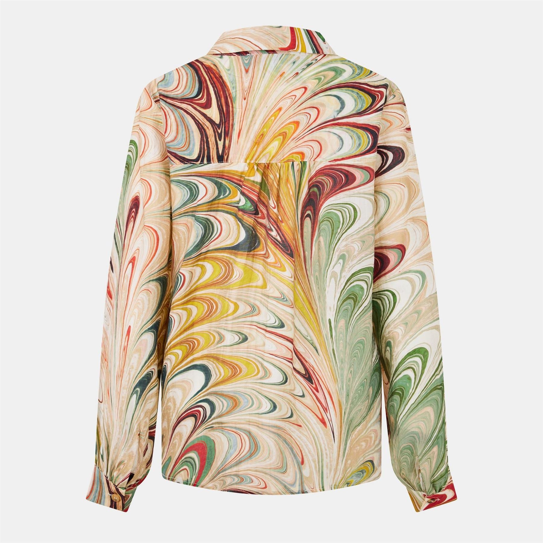Never Fully Dressed Marble Miley Long Sleeve Patterned Shirt