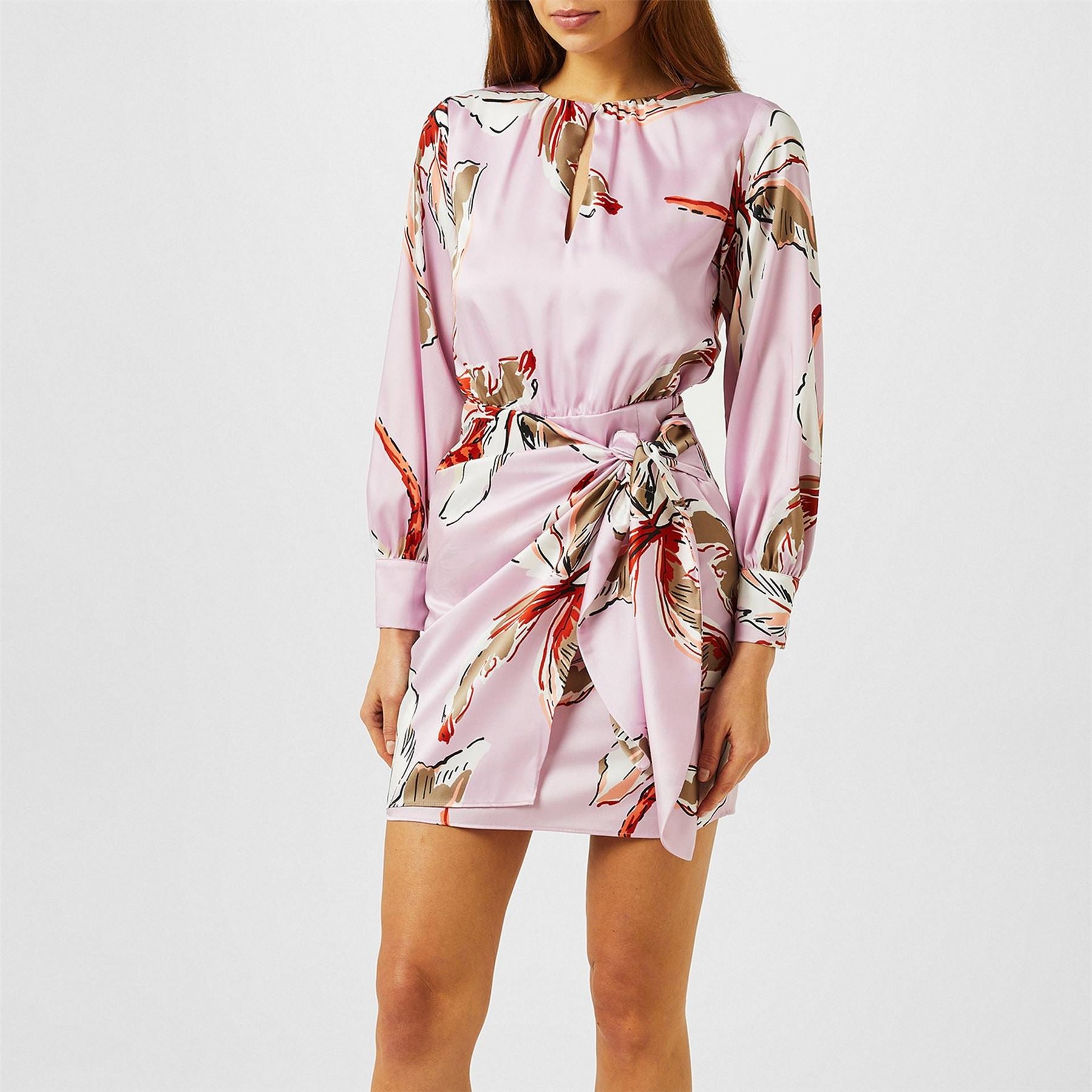 Marella Agre Crew Neck Mini Wrap Dress