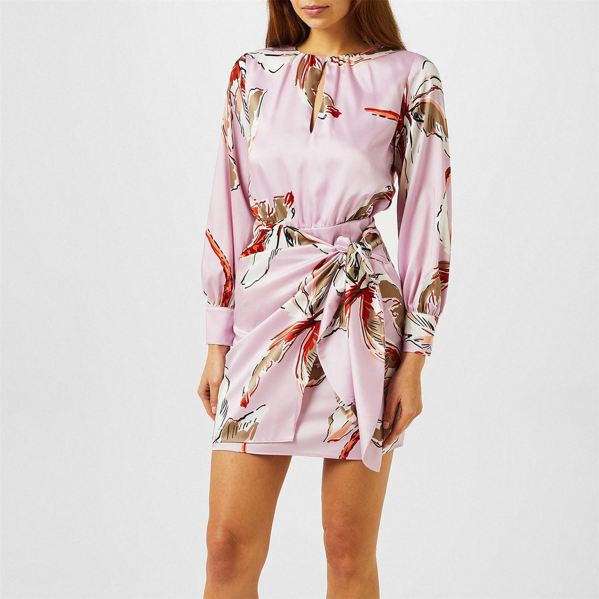 Marella Agre Crew Neck Mini Wrap Dress