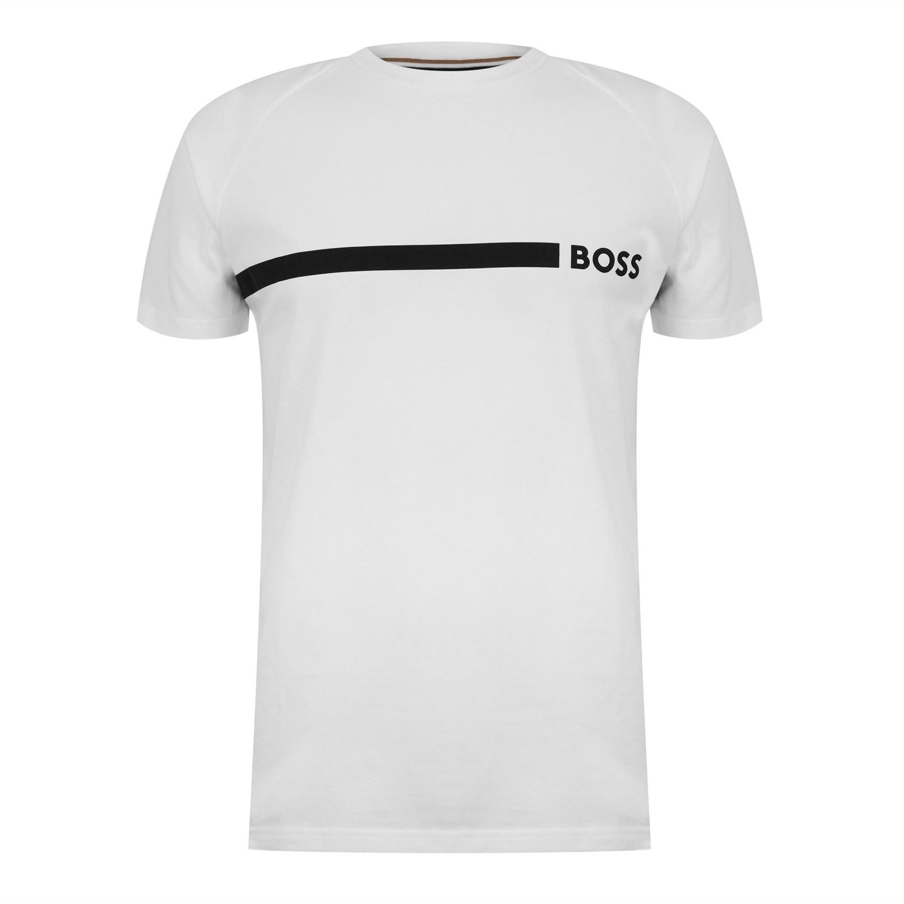 Boss Logo Cotton Short Sleeve Crew Neck Slim Fit T Shirt