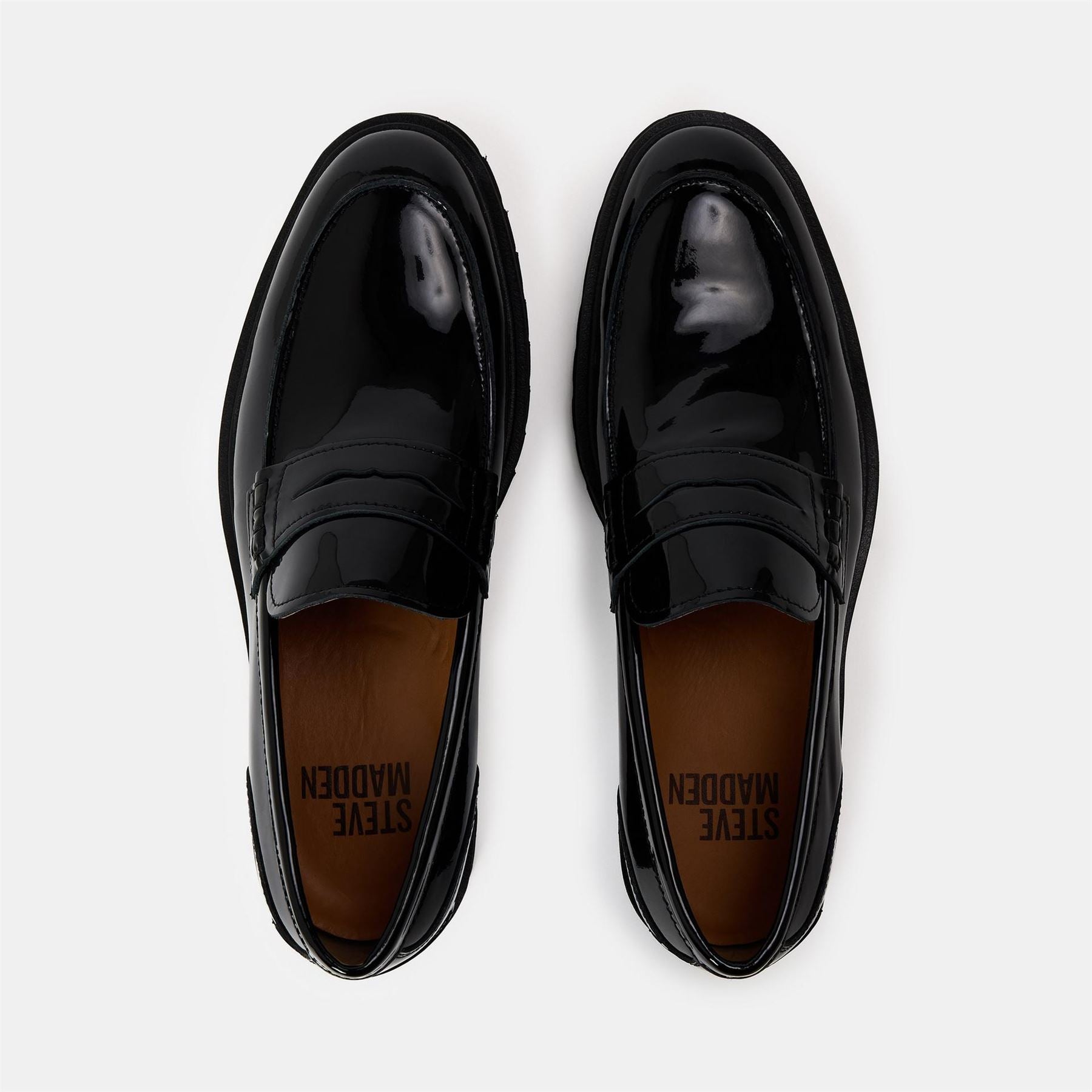 Steve Madden Maisonn Penny Loafers with Moc Toe