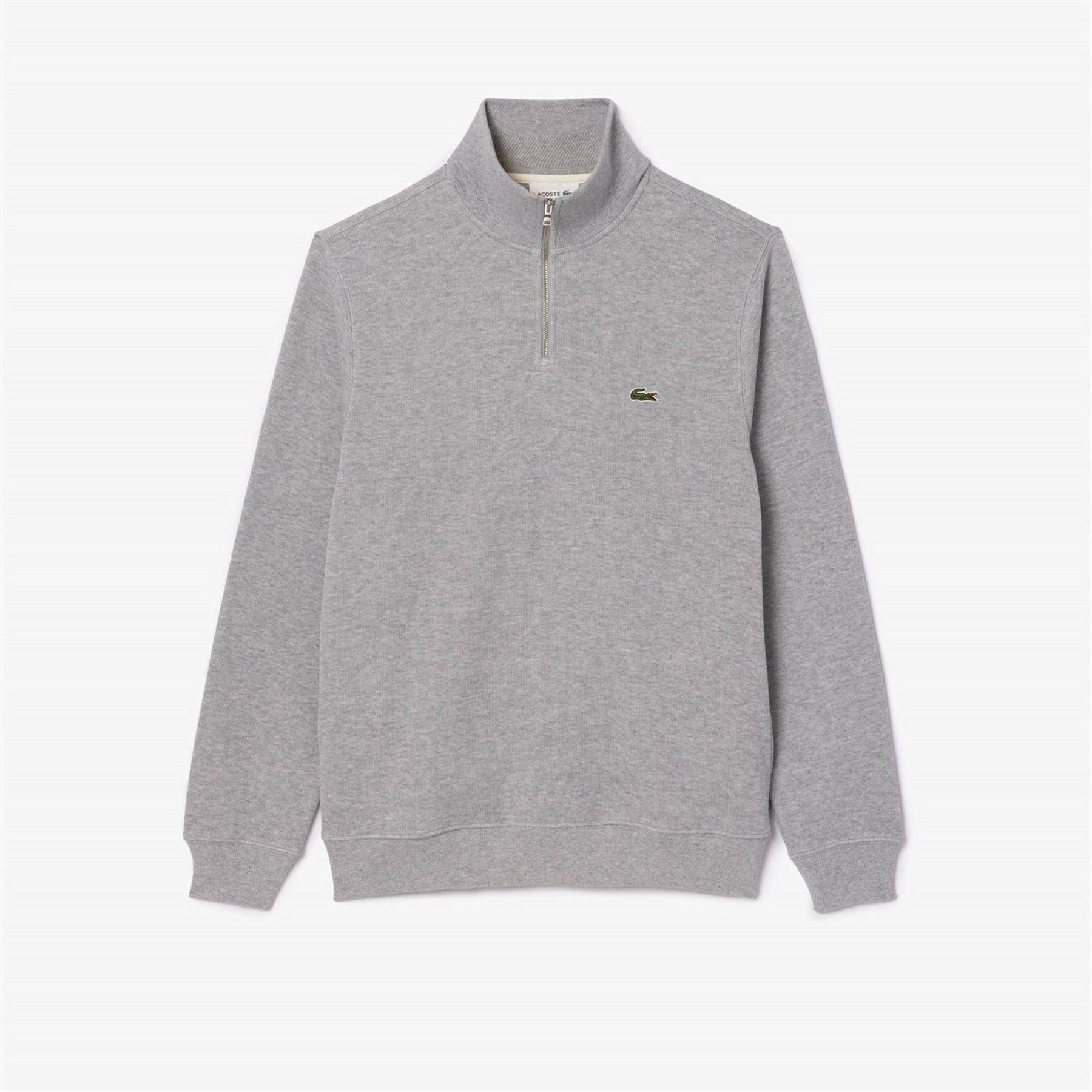 Lacoste Quarter Zip Fleece Top