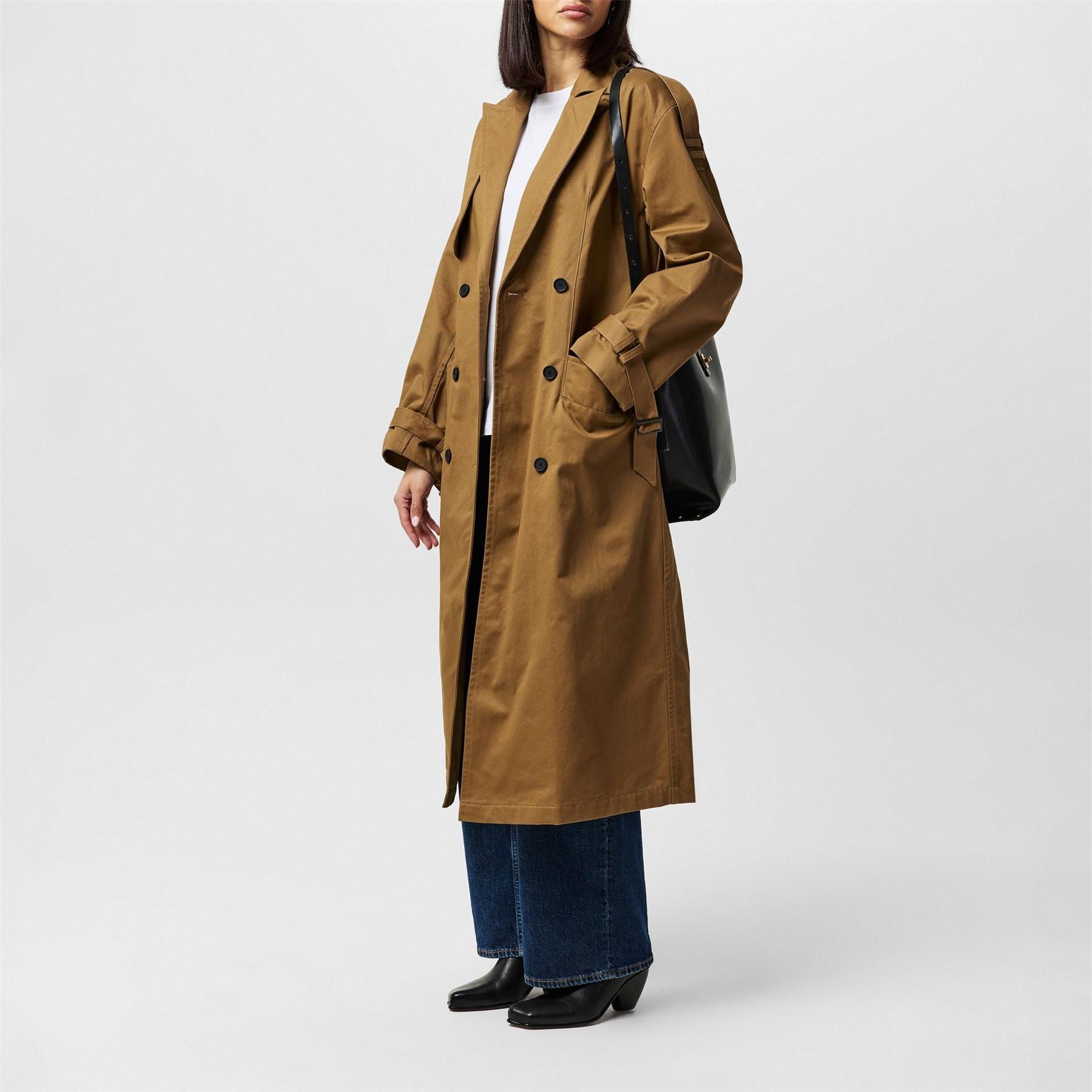 AllSaints Wyatt Collared Neck Relaxed Fit Coat