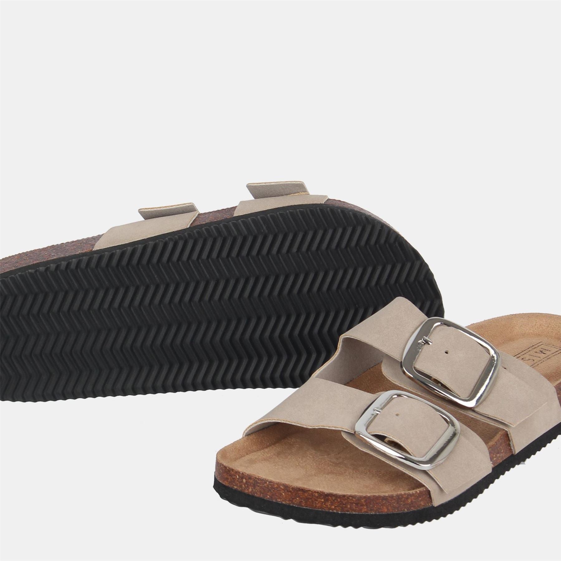 Miso Birki Open Toe Flatform Slide Sandals