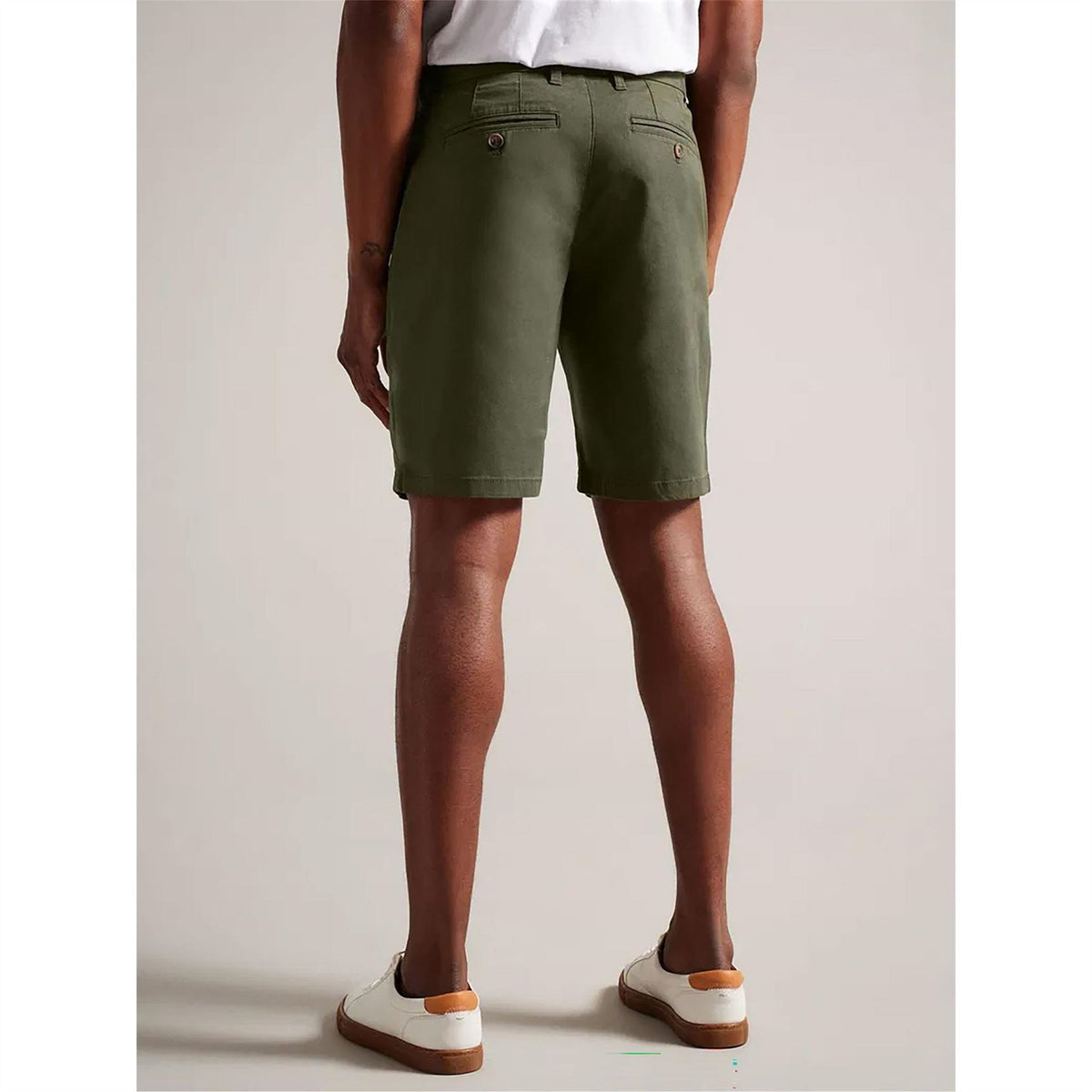 Ted Baker Solid Patterned Chino Shorts
