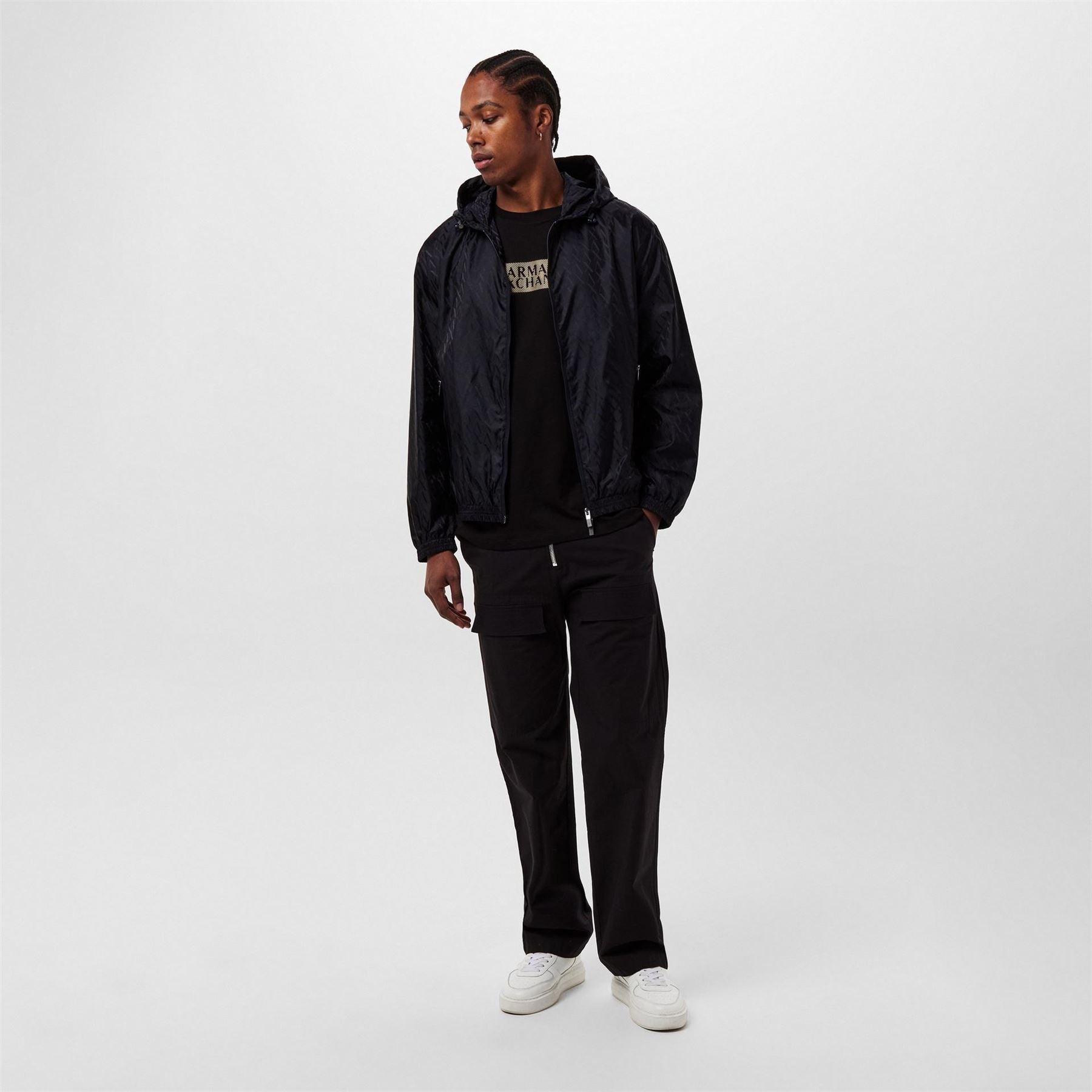 Armani Exchange Exchange Hooded Harrington Jacket