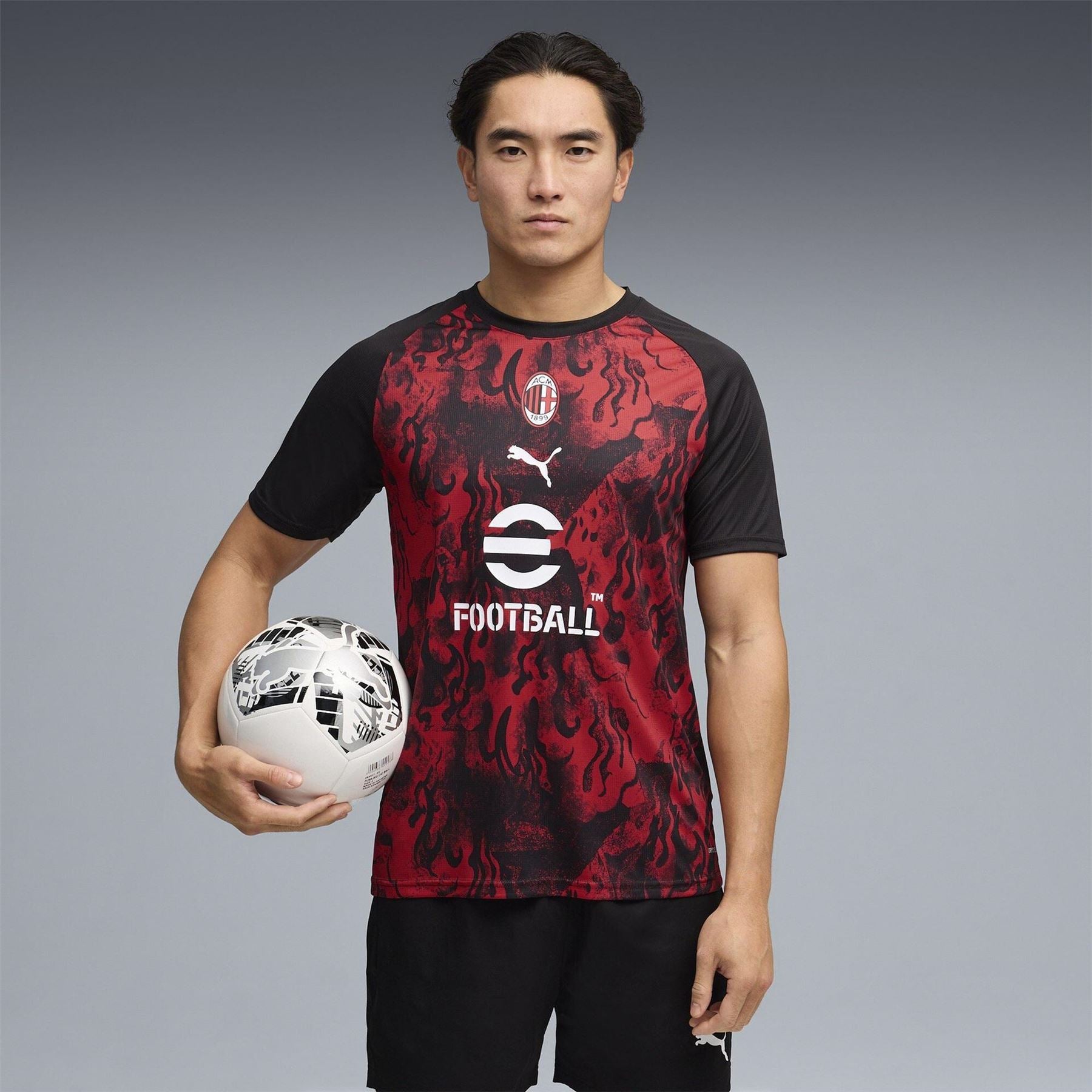 Puma AC Milan Short Sleeve T Shirt 2025 2026