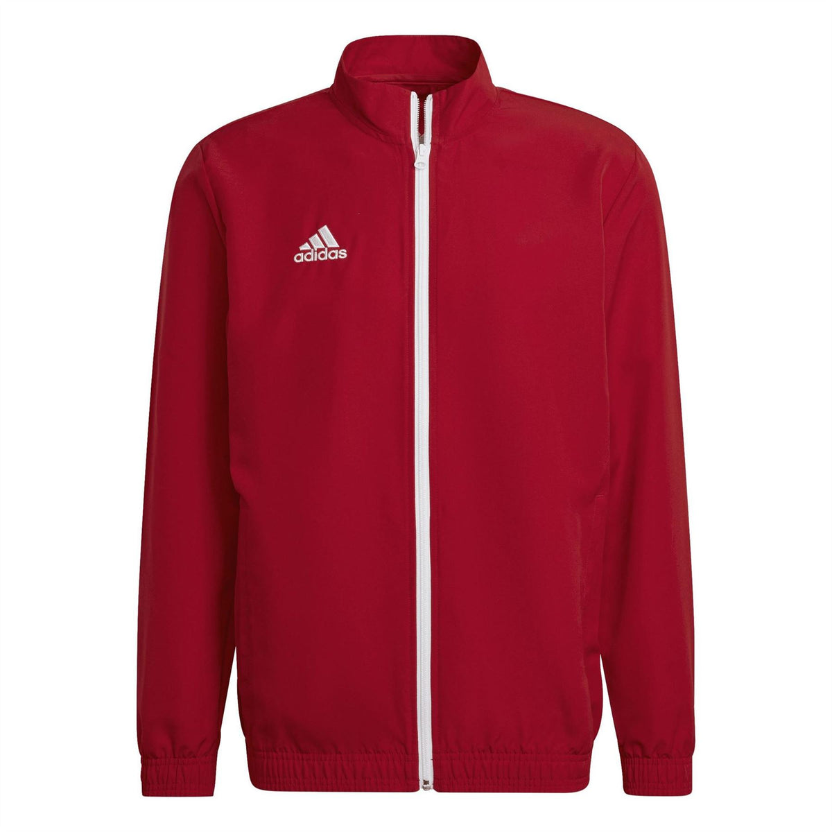 adidas Ent22 Solid Patterned Full Zipper Zipped Pocket Track Jacket